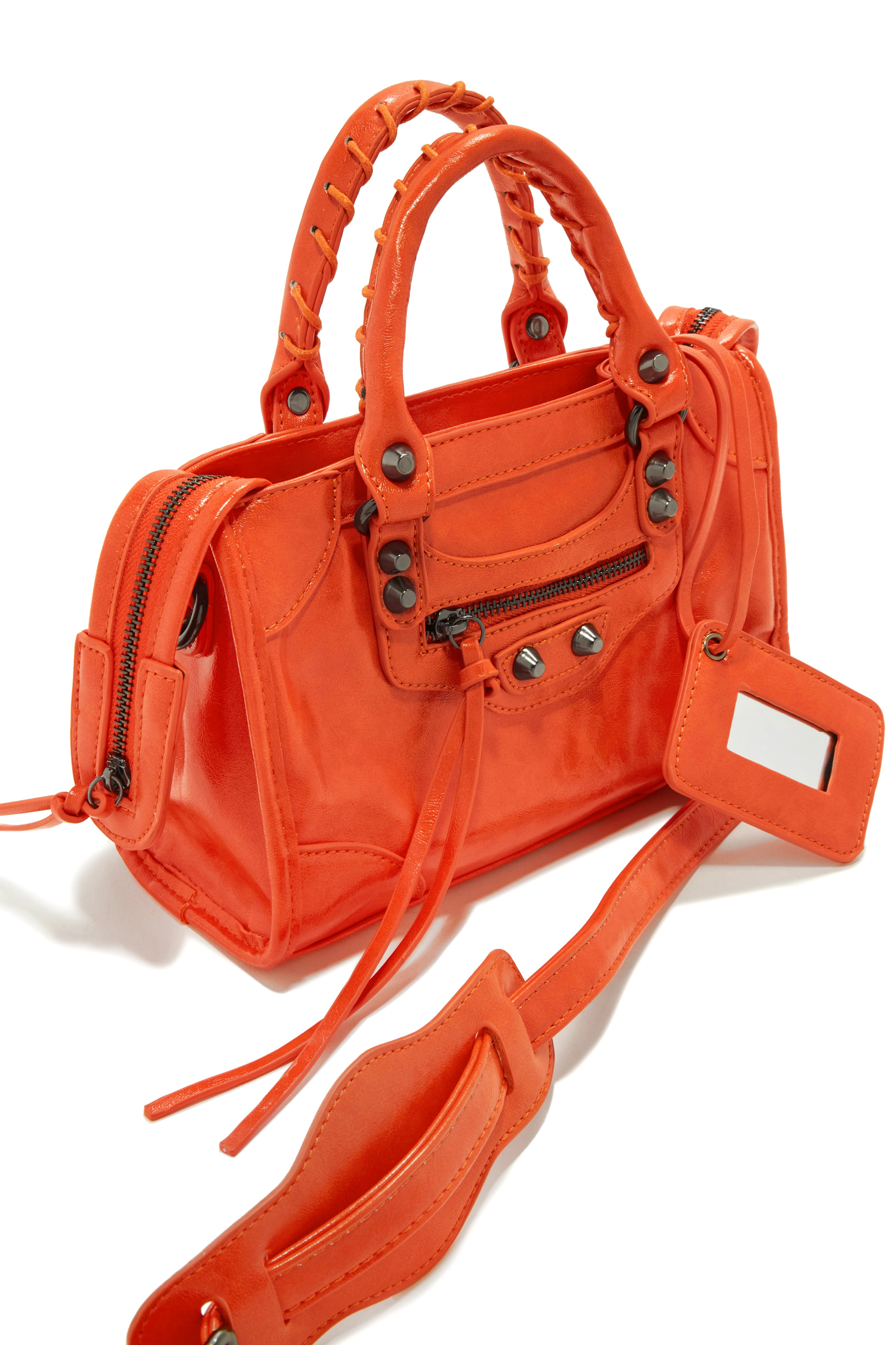 Natalie Crossbody Shoulder Bag - Orange-Laseno.All Rights Reserved.