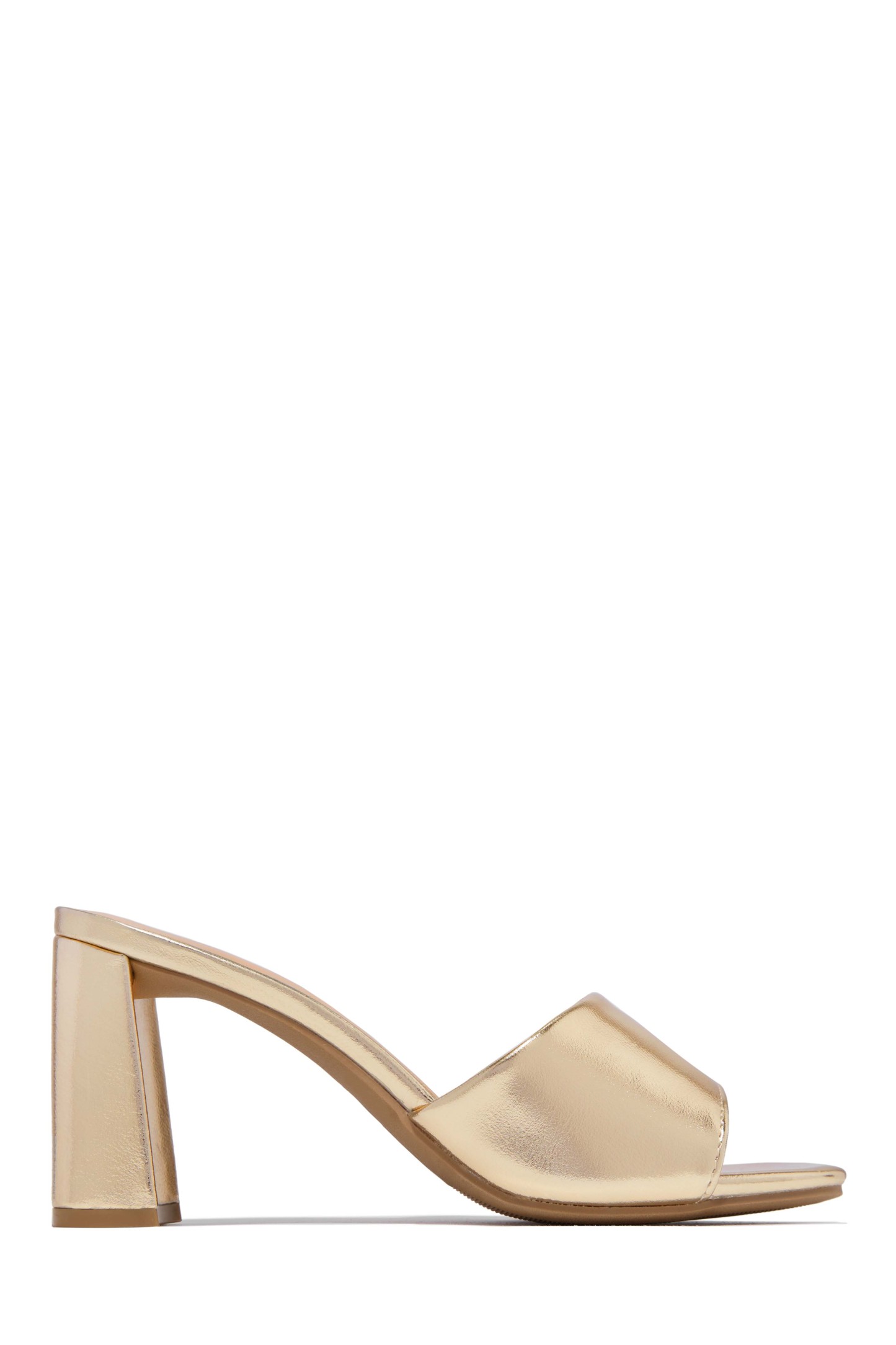 Sylva Block Heel Mules - Silver-Laseno.All Rights Reserved.