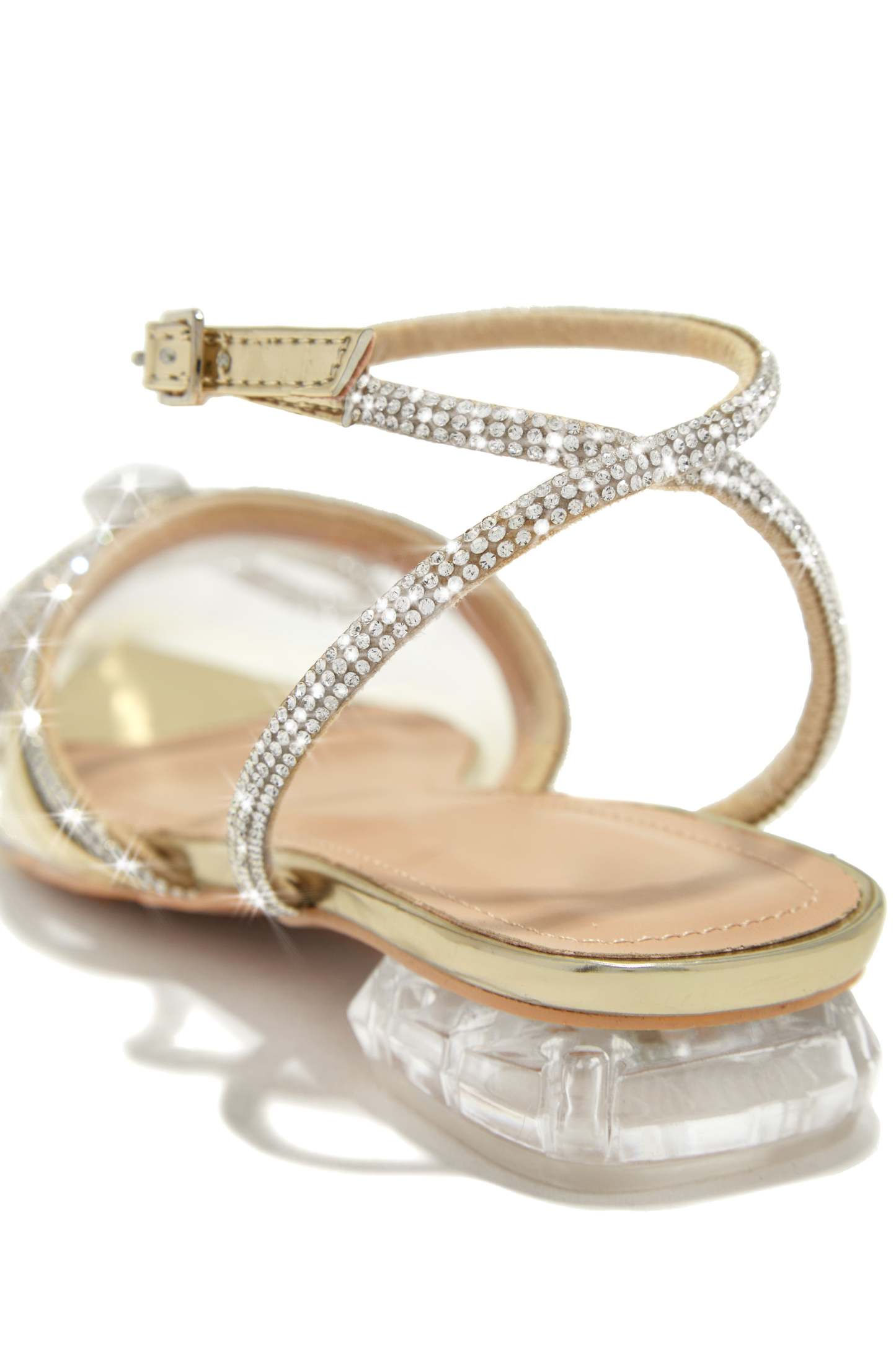 The Afterparty Embellished Pointed Toe Flats - Gold-Laseno.All Rights Reserved.
