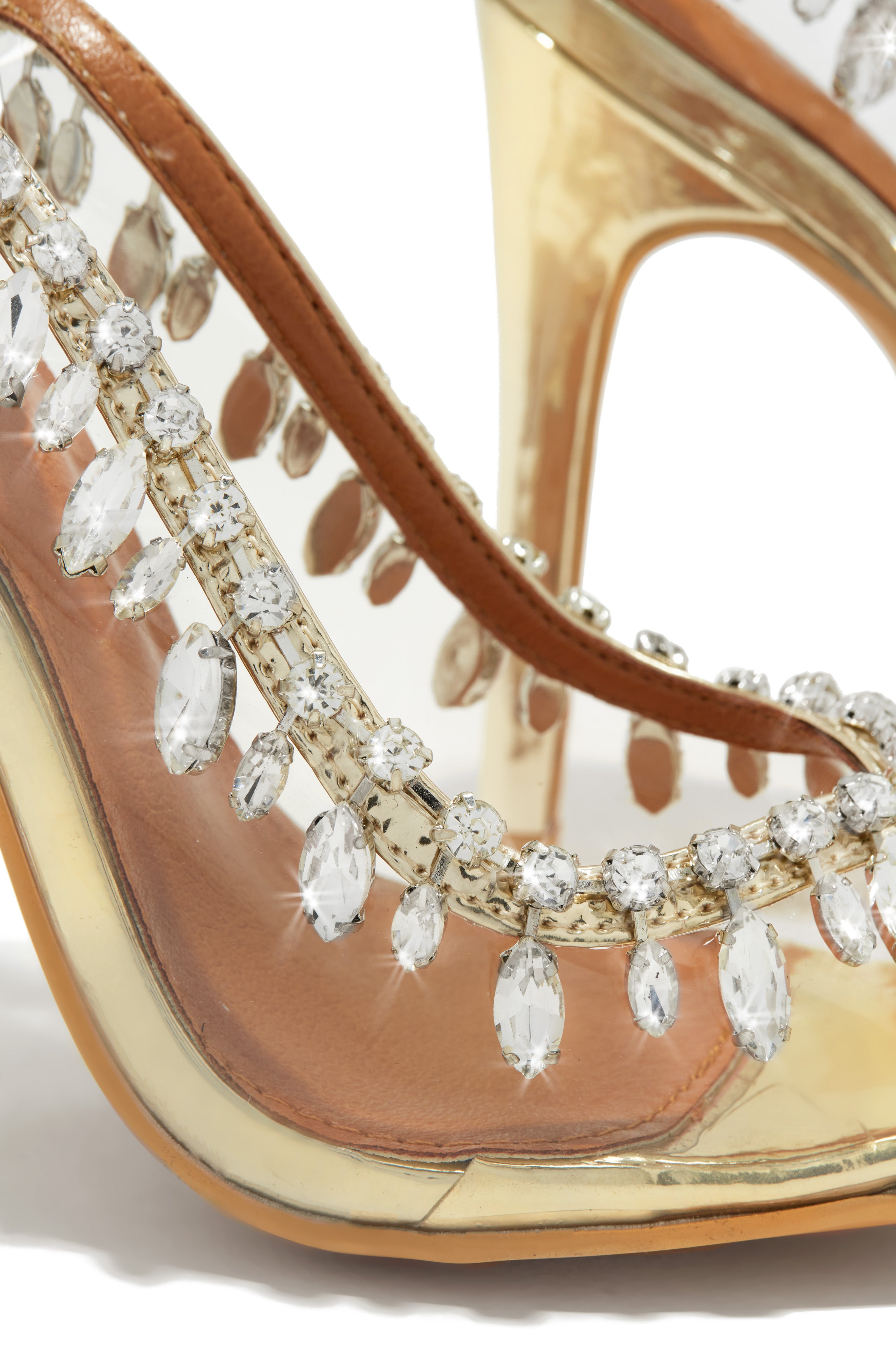 Under The Stars Embellished Slingback Pumps - Gold-Laseno.All Rights Reserved.