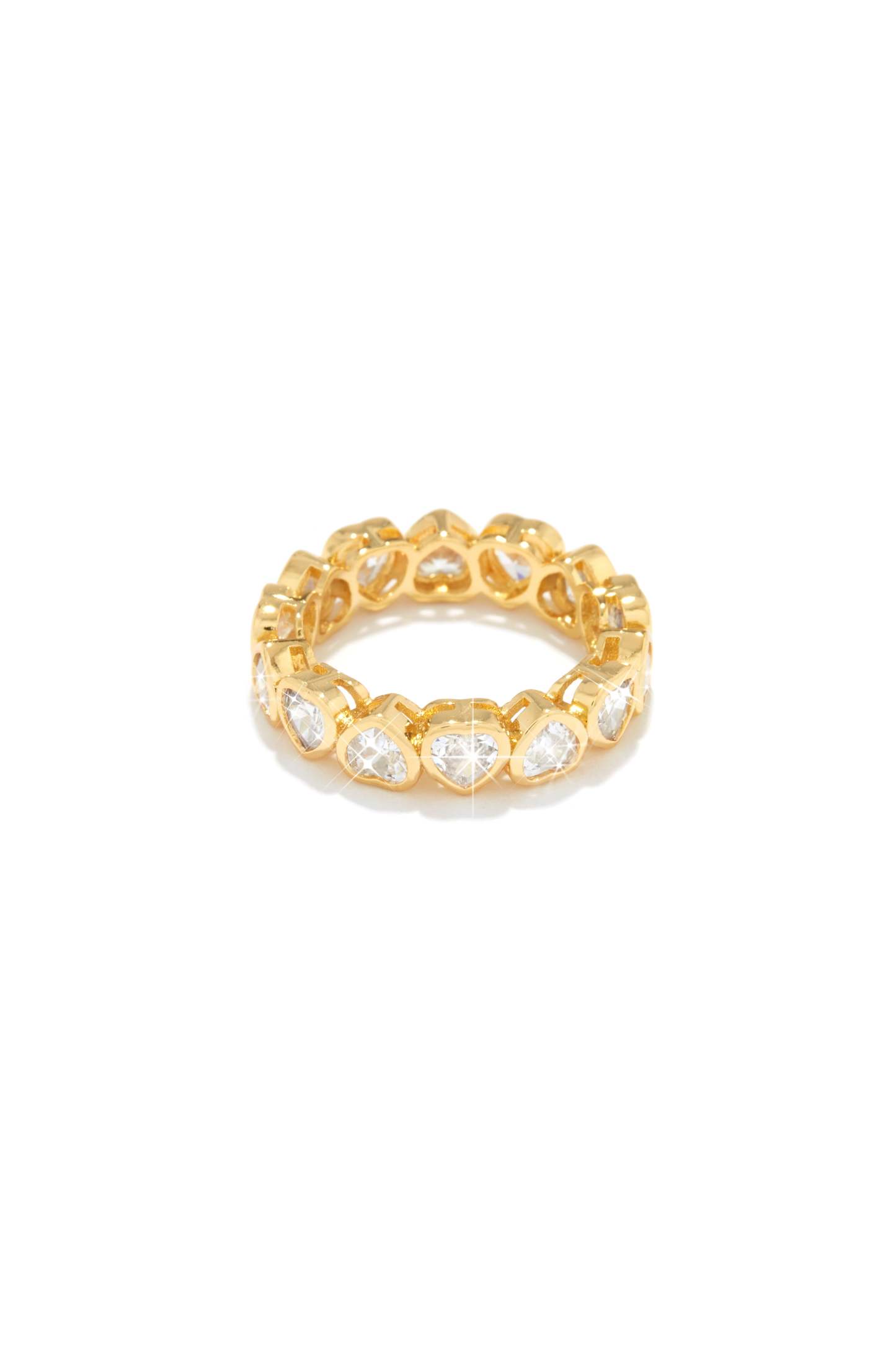 Sweet Love Heart Embellished Ring - Silver-Laseno.All Rights Reserved.