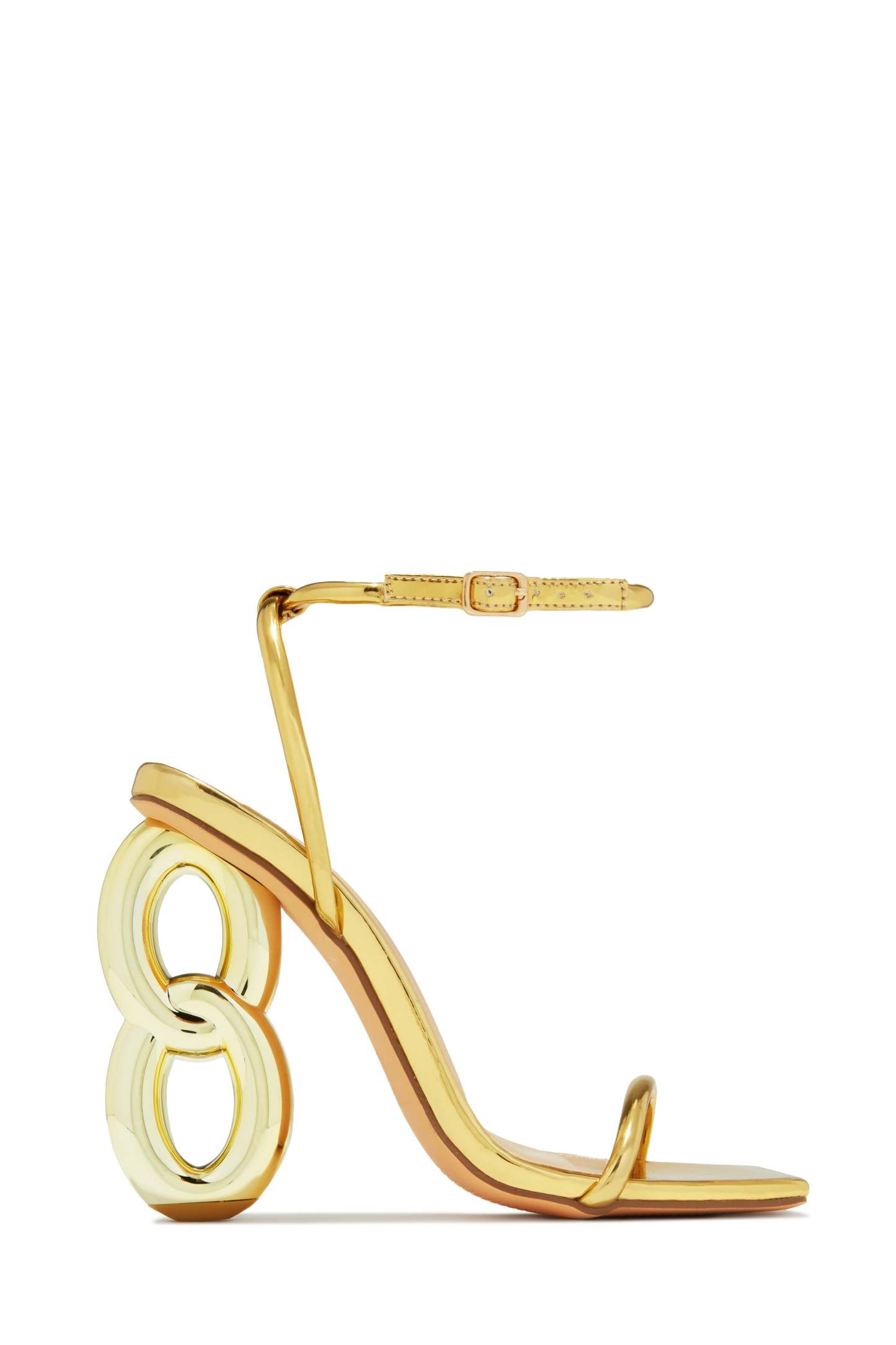 Nayela Single Sole High Heels - Gold-Laseno.All Rights Reserved.