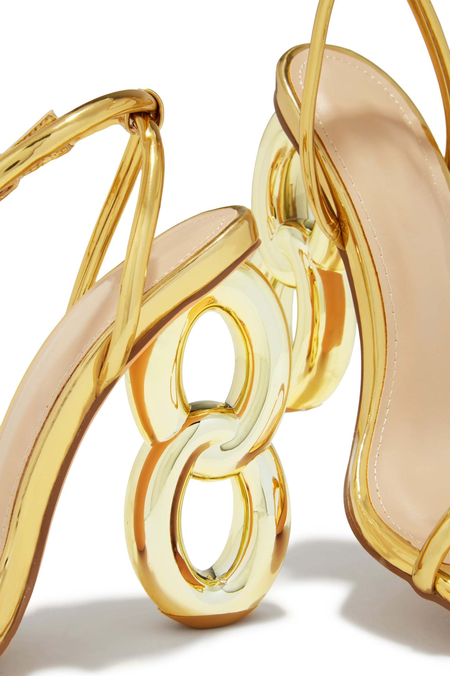 Nayela Single Sole High Heels - Gold-Laseno.All Rights Reserved.