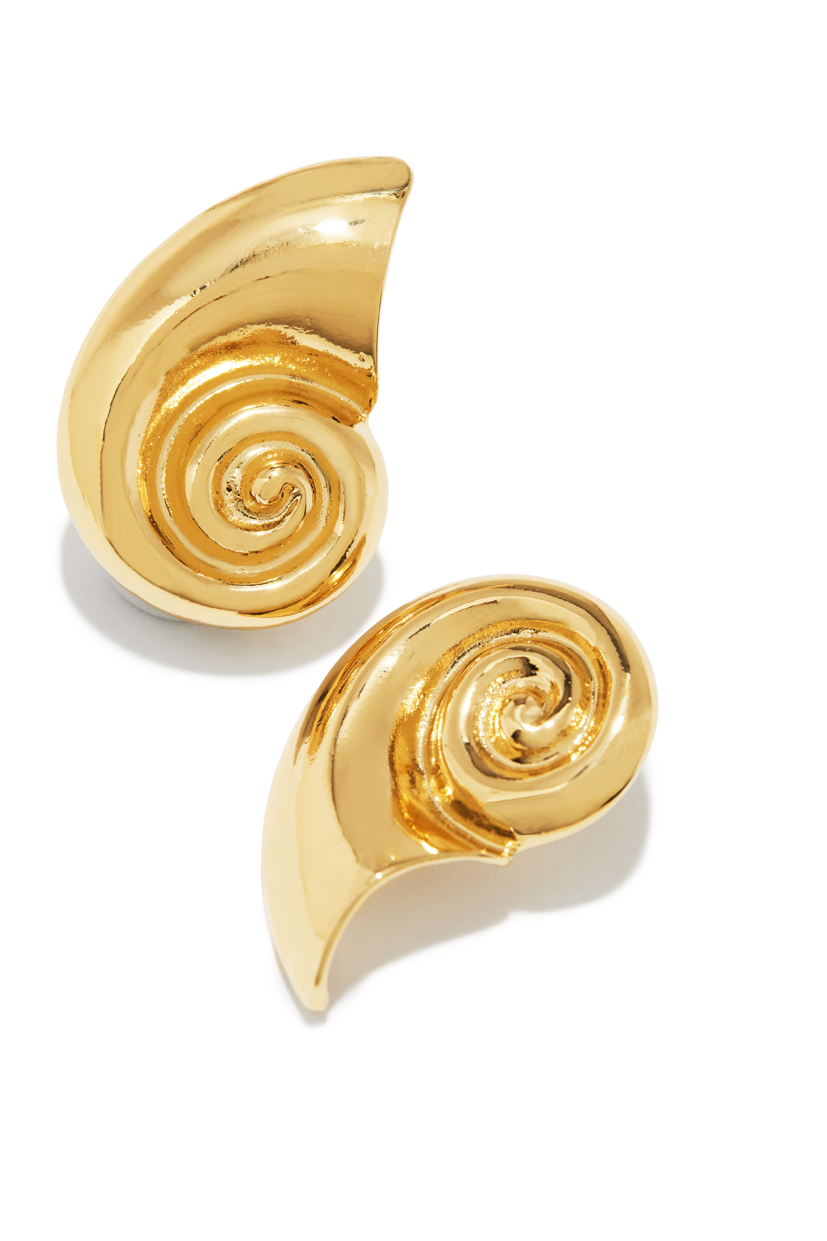 Leilani Sea Shell Earring - Gold-Laseno.All Rights Reserved.