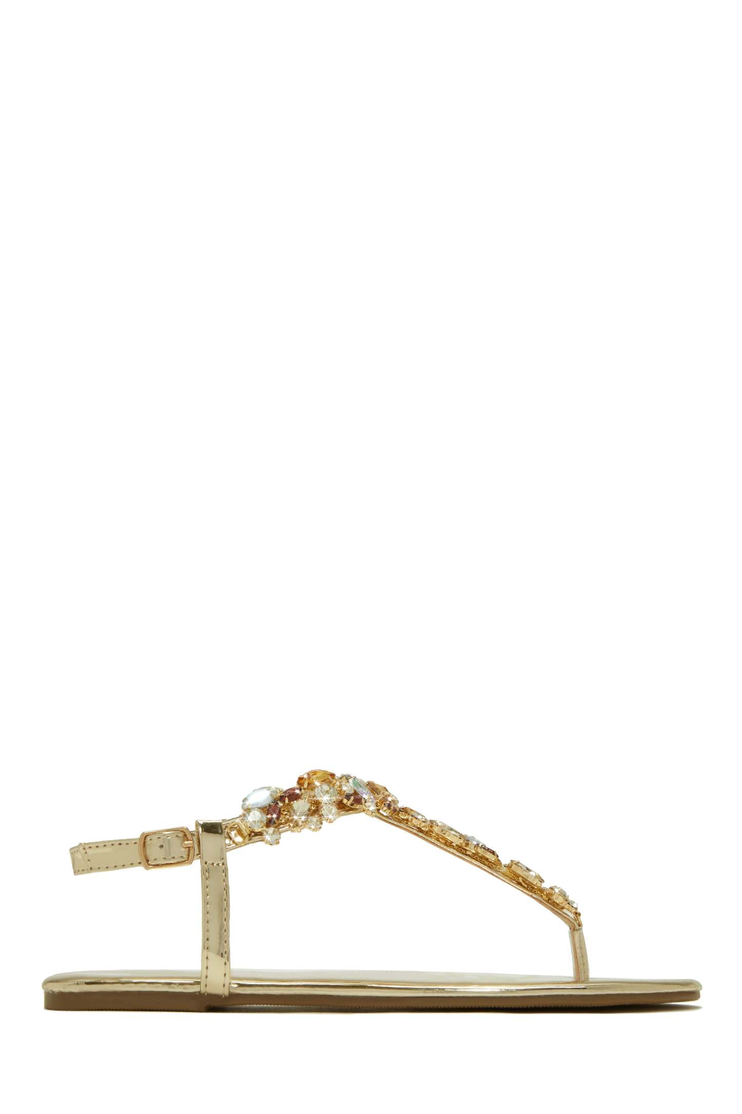 Santorini Beaches Embellished Sandals - Nude-Laseno.All Rights Reserved.