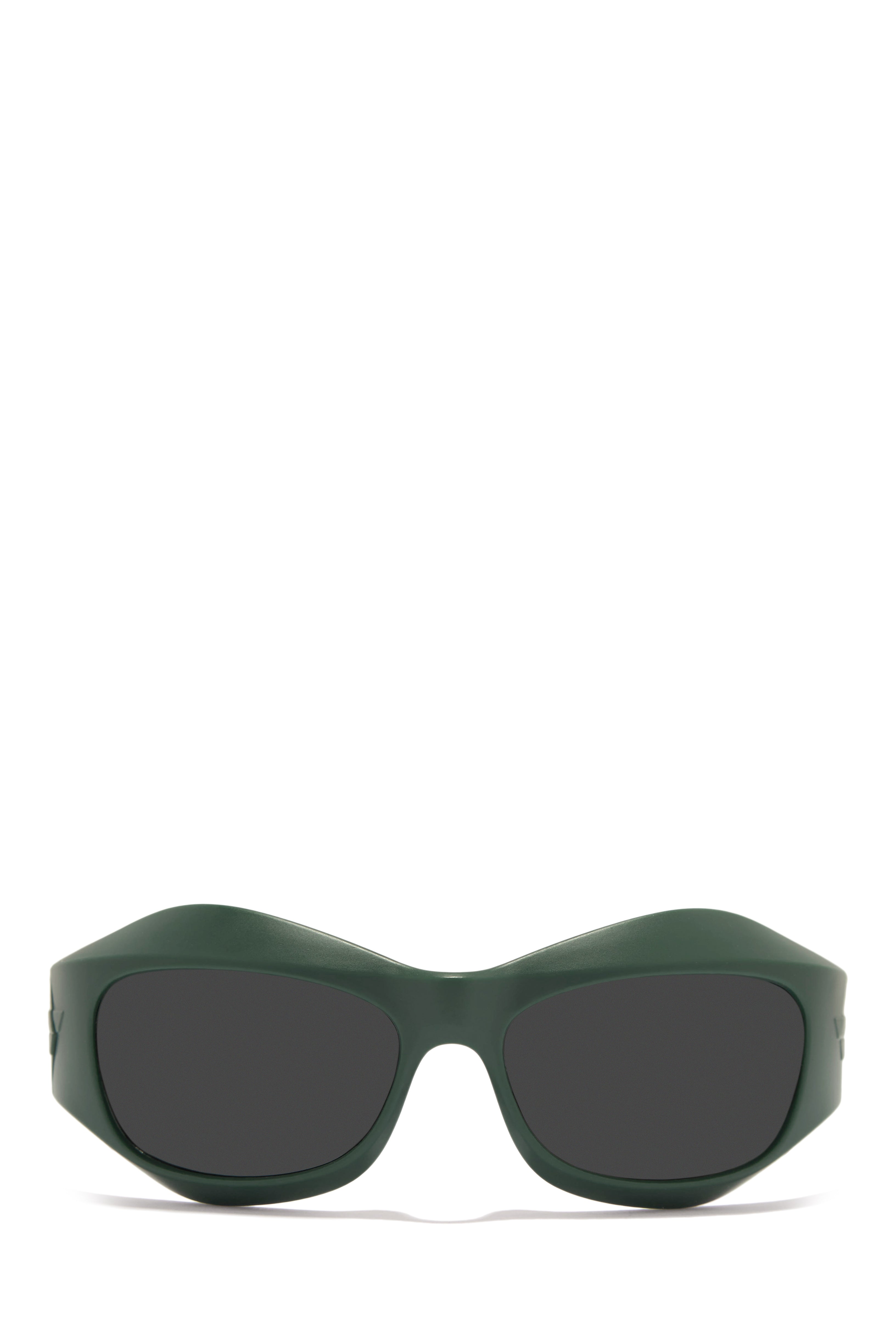 Made You Look Matte Frame Sunglasses - Green-Laseno.All Rights Reserved.