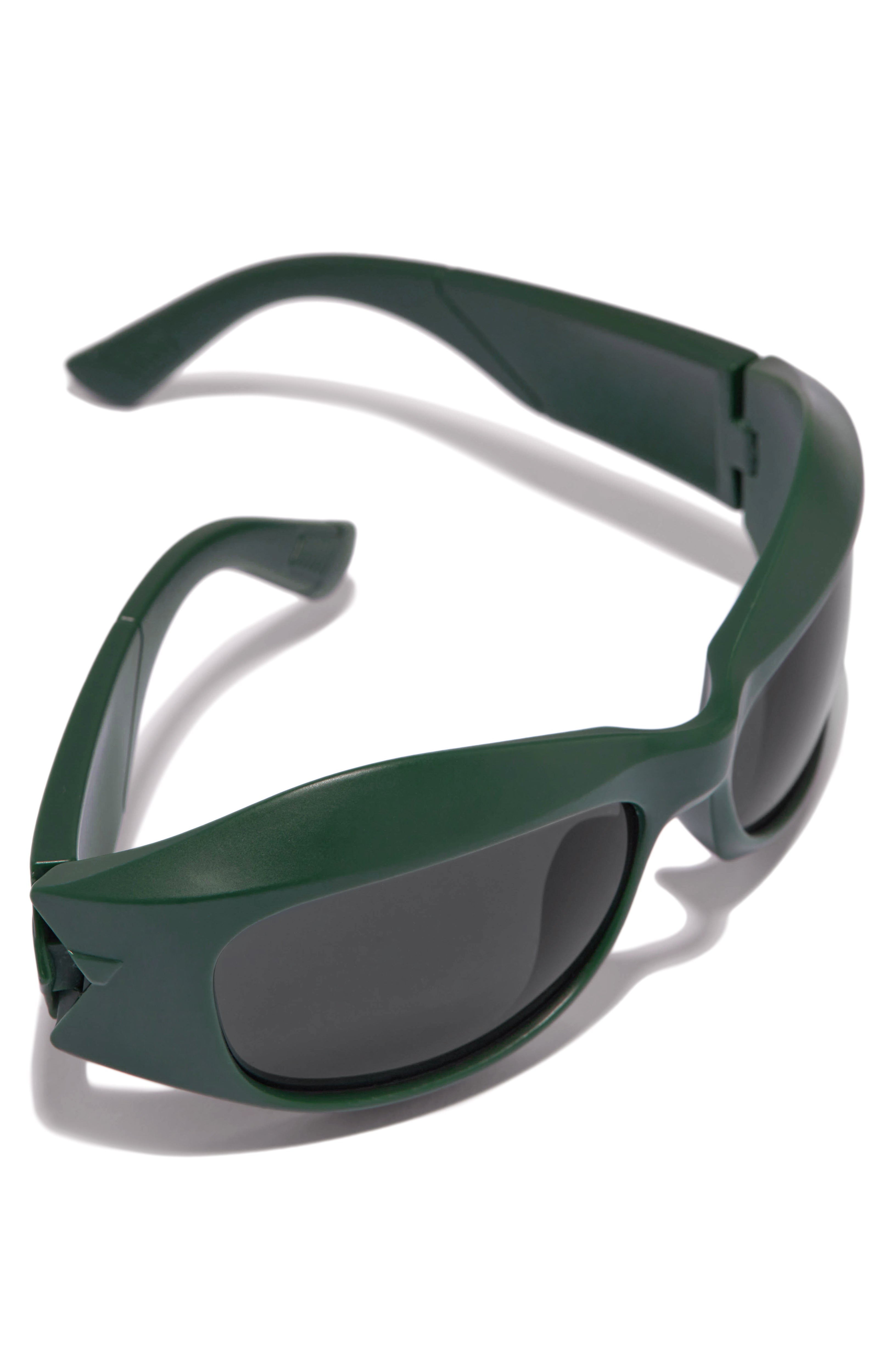Made You Look Matte Frame Sunglasses - Green-Laseno.All Rights Reserved.