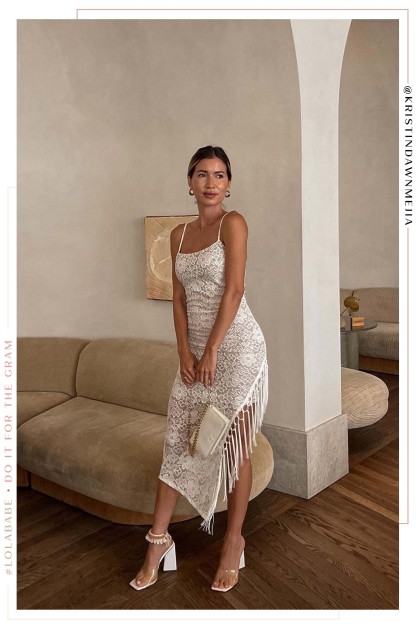 Sweet Summer Floral Asymmetrical Dress - White-Laseno.All Rights Reserved.