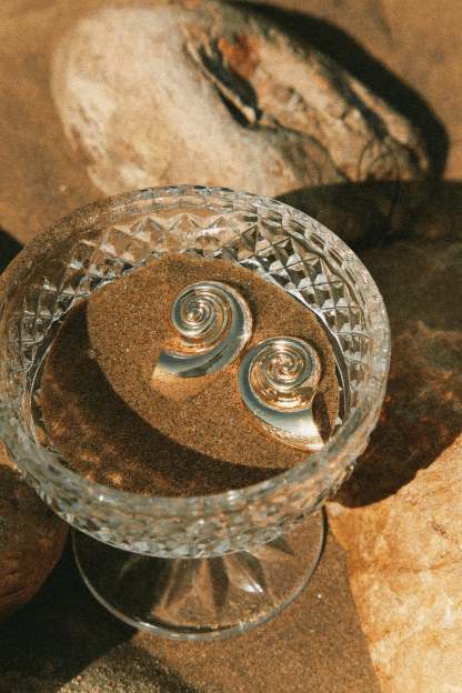 Leilani Sea Shell Earring - Gold-Laseno.All Rights Reserved.
