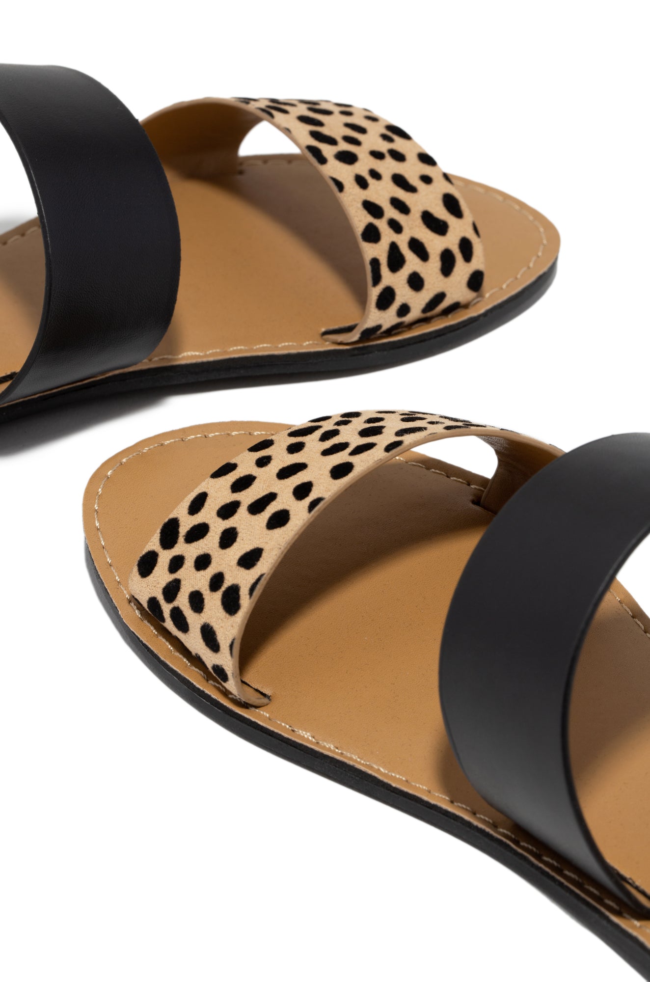 Spring Breaker Flat Slip On Sandals - Leopard-Laseno.All Rights Reserved.