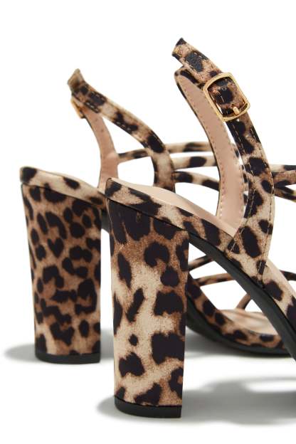 Victoria Block Heels - Leopard-Laseno.All Rights Reserved.