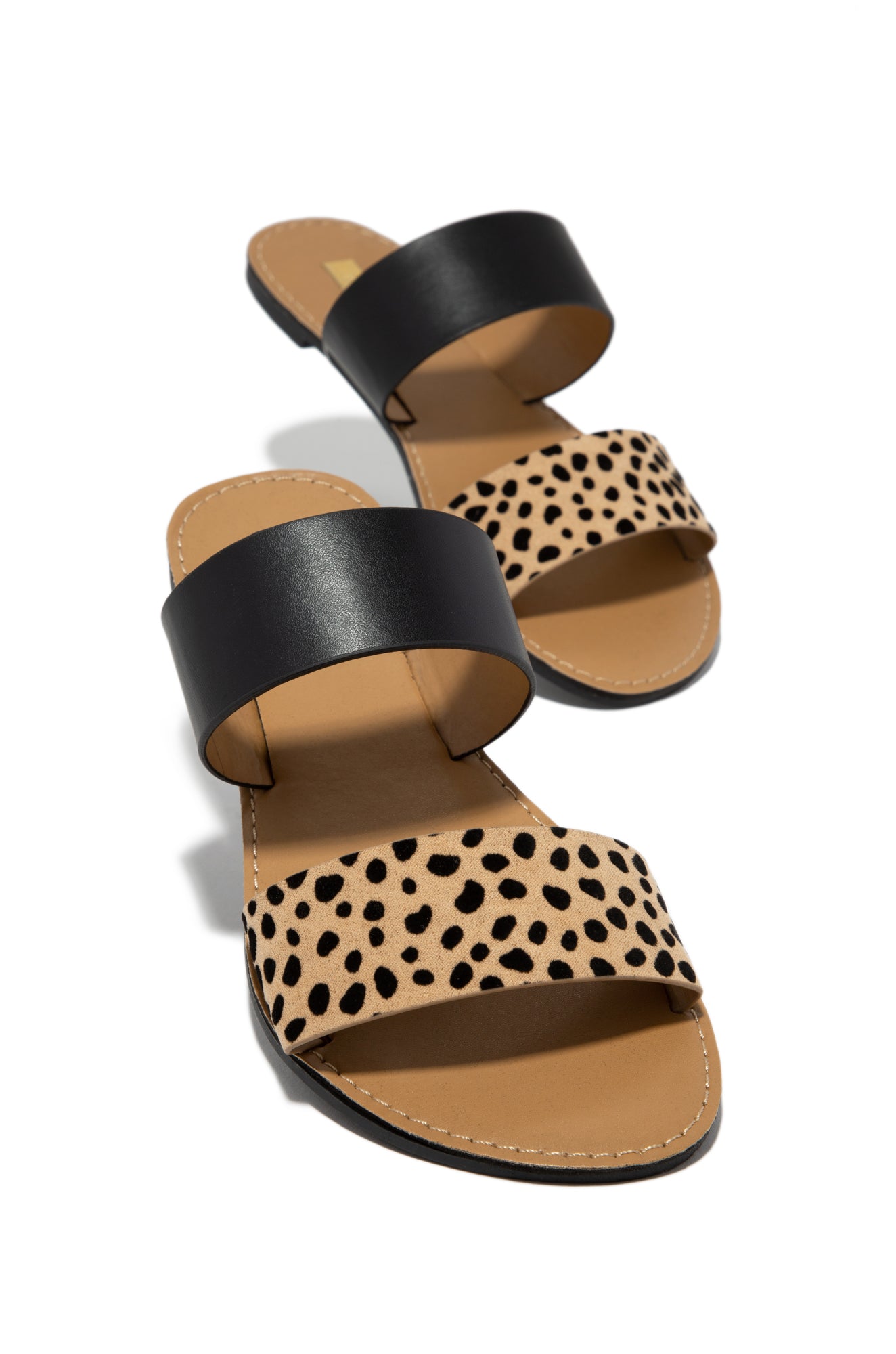 Spring Breaker Flat Slip On Sandals - Leopard-Laseno.All Rights Reserved.