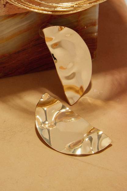 Maryela Statement Earring - Gold-Laseno.All Rights Reserved.
