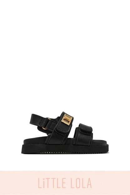 Lily Kids Chunky Sandals - Black-Laseno.All Rights Reserved.