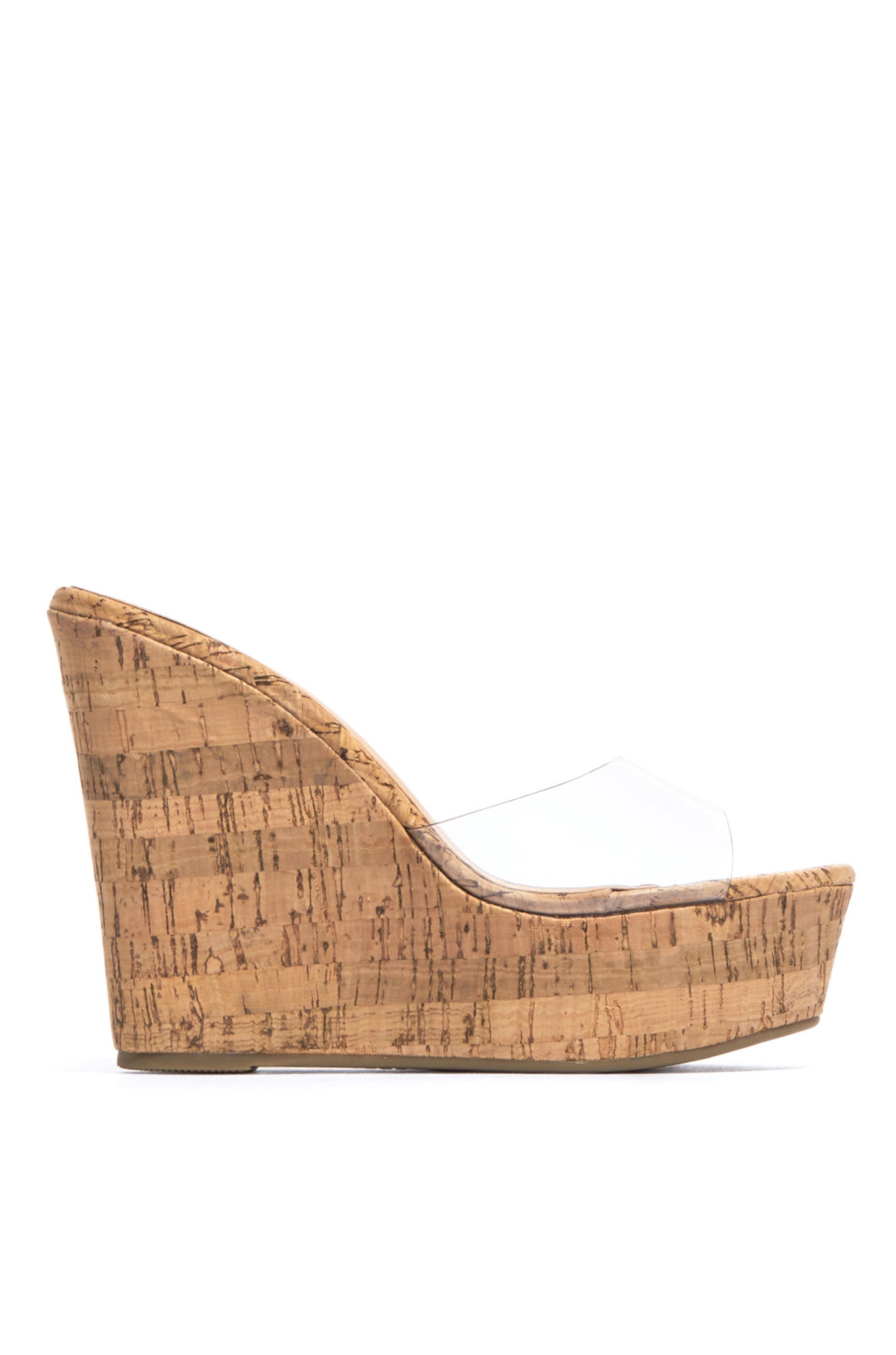 Summer in Cannes Platform Wedge Mules - Cork-Laseno.All Rights Reserved.