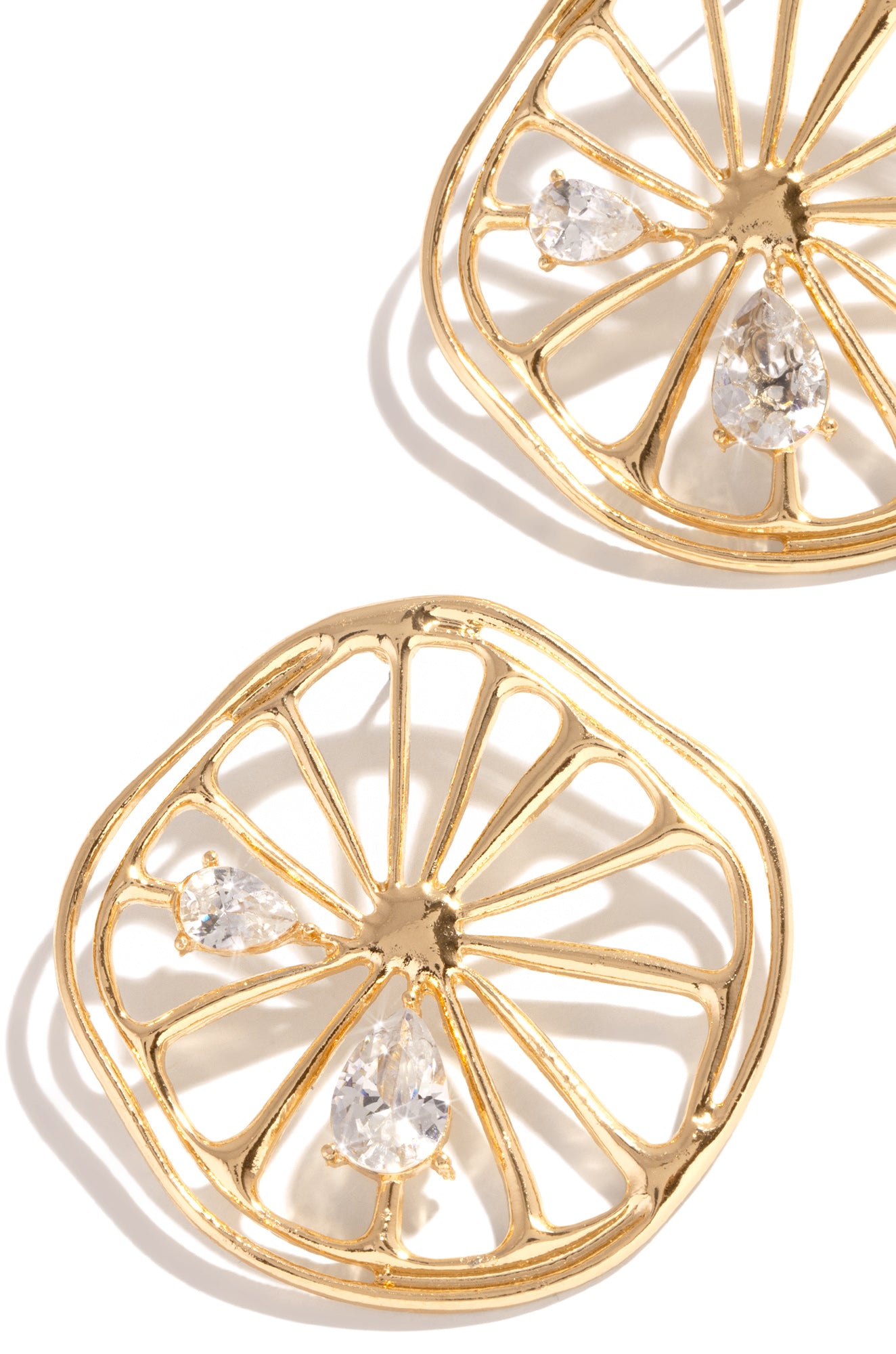 Squeeze Me Lemon Earring - Gold-Laseno.All Rights Reserved.