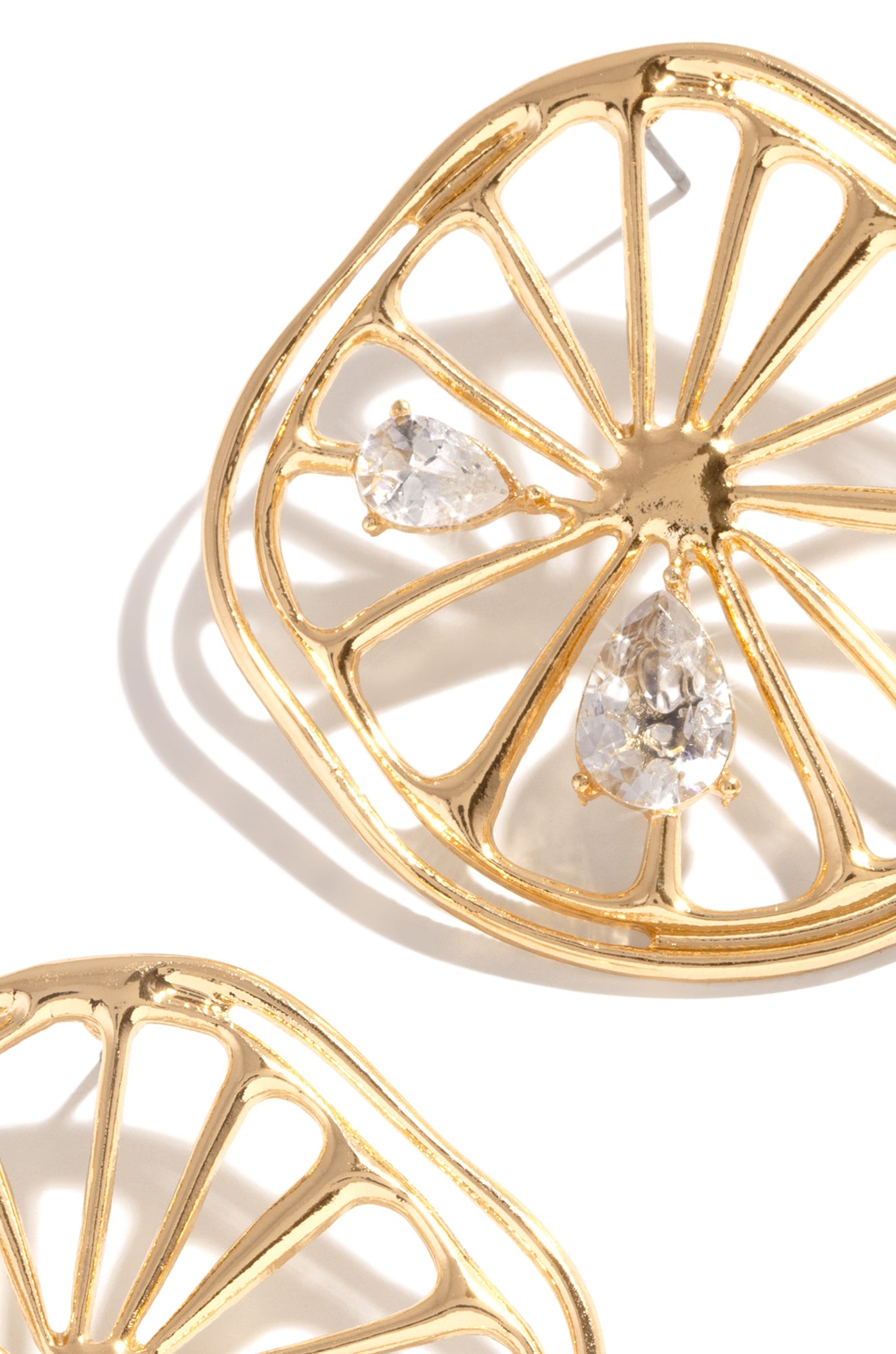 Squeeze Me Lemon Earring - Gold-Laseno.All Rights Reserved.
