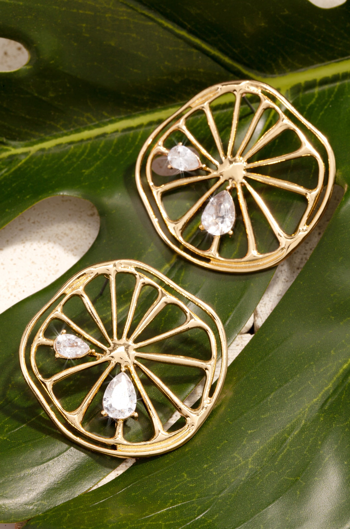 Squeeze Me Lemon Earring - Gold-Laseno.All Rights Reserved.