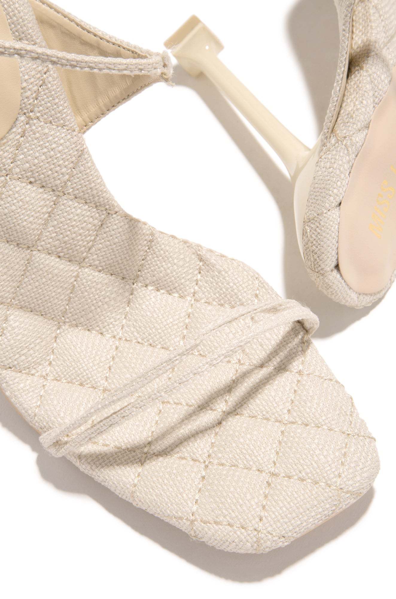 Wine & Dine Lace Up Heels - Bone-Laseno.All Rights Reserved.
