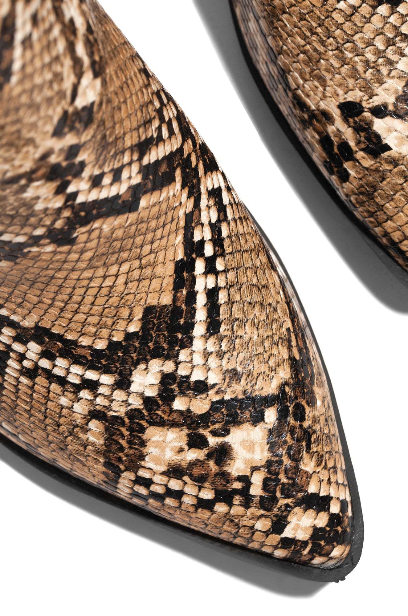 Triumph Block Heel Ankle Boots - Snake-Laseno.All Rights Reserved.