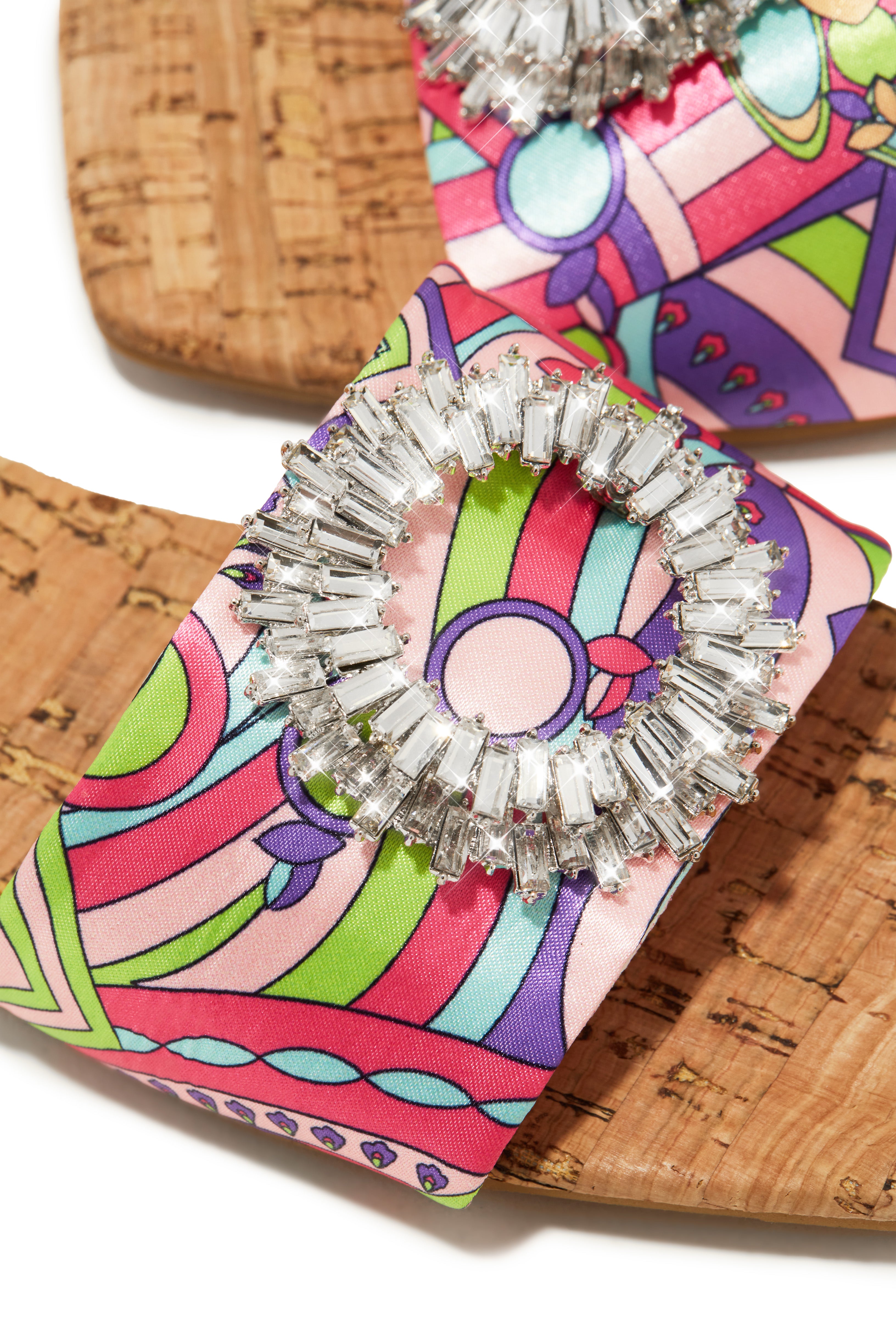St. Tropez Getaway Embellished Slip On Sandals - Multi-Laseno.All Rights Reserved.
