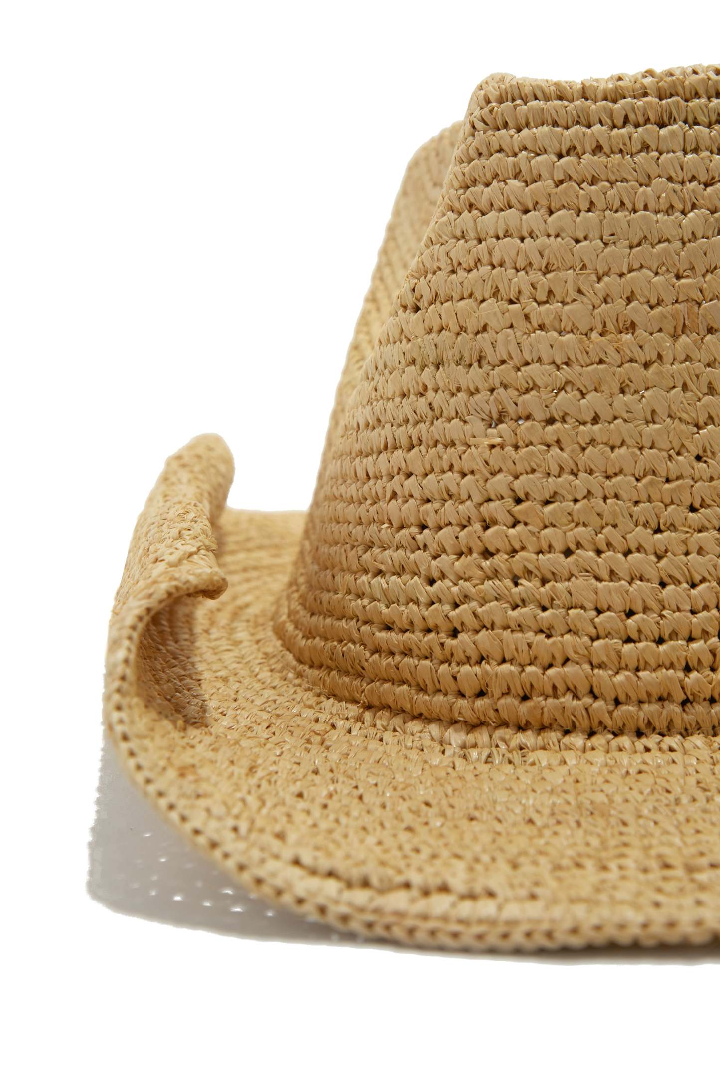 Victoria Straw Western Hat - Natural-Laseno.All Rights Reserved.