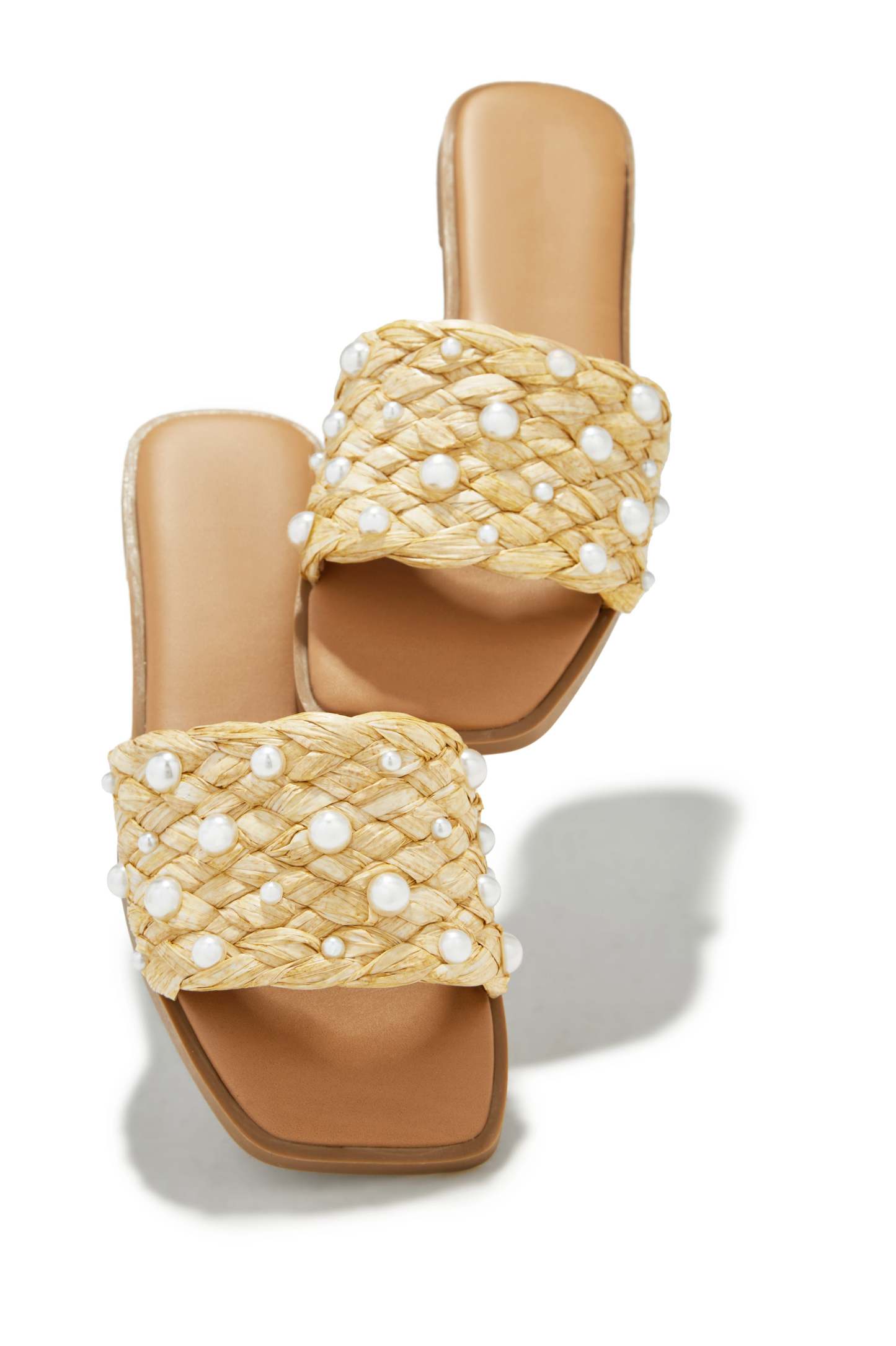 Roselani Slip On Sandals - Natural-Laseno.All Rights Reserved.