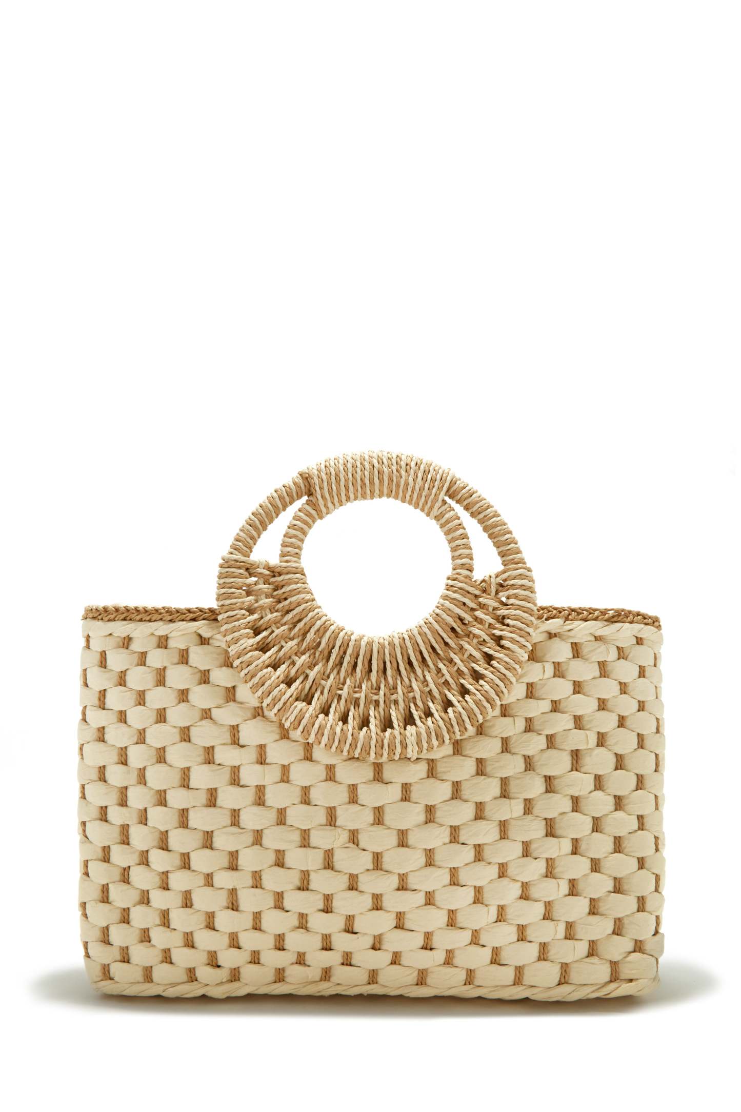 Trips To Cabo Top Handle Straw Bag - Natural-Laseno.All Rights Reserved.