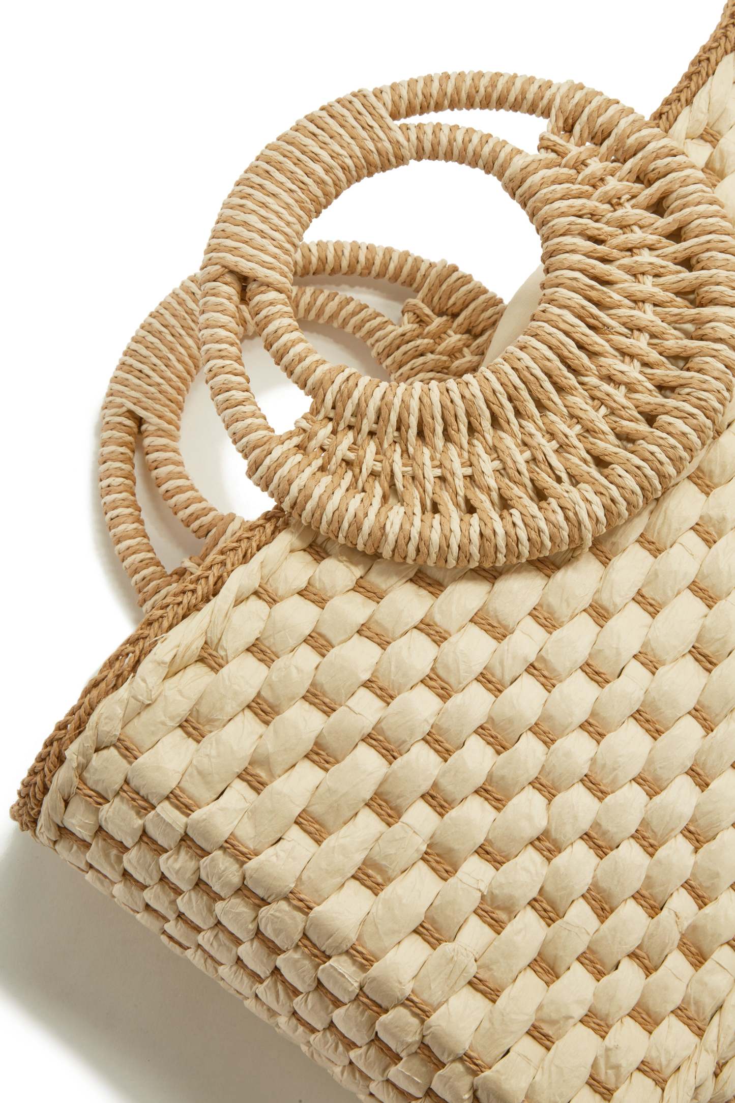 Trips To Cabo Top Handle Straw Bag - Natural-Laseno.All Rights Reserved.