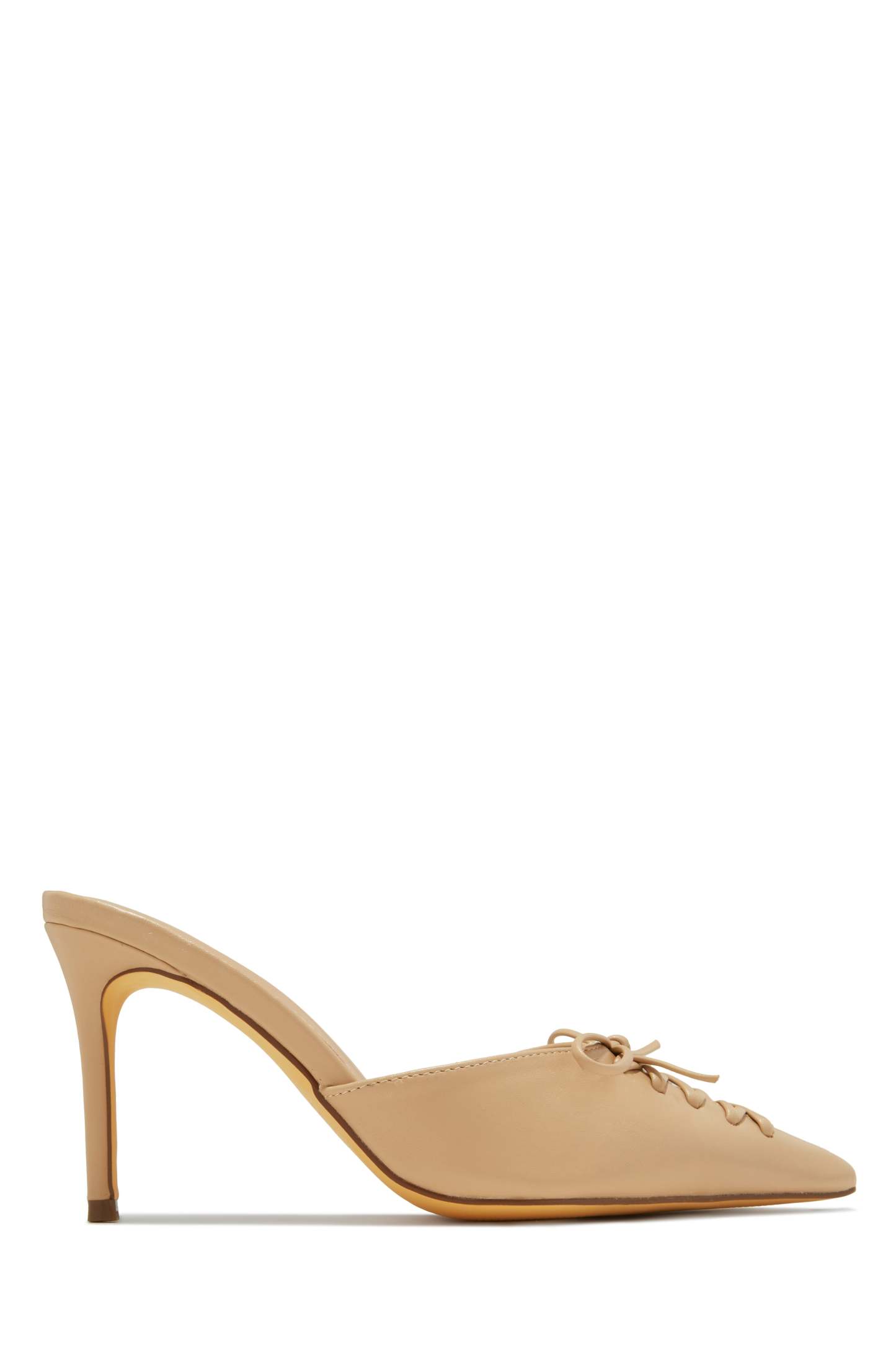 Lina Pump Heel Mules - Pink-Laseno.All Rights Reserved.