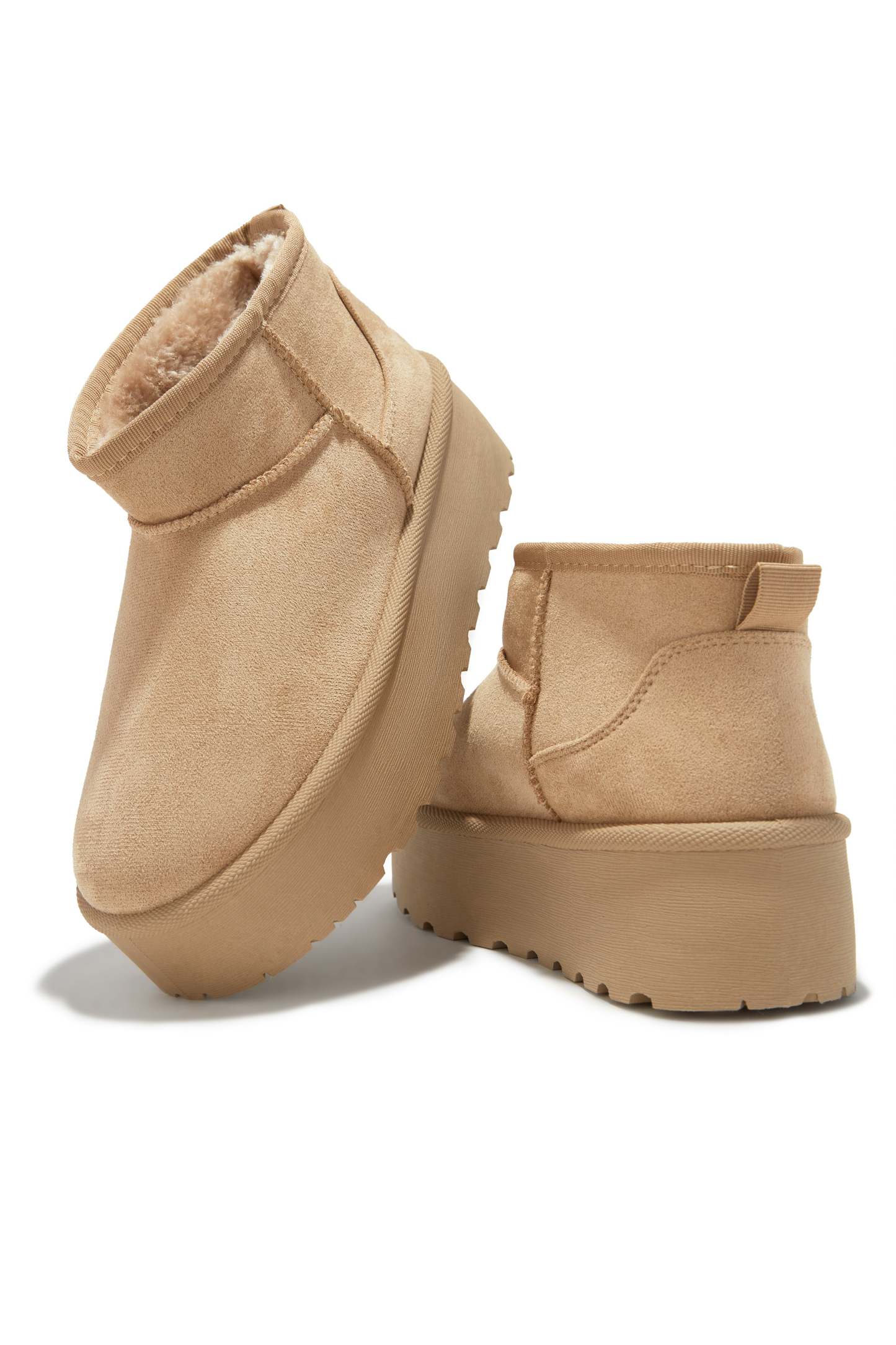 Willow Platform Ankle Boots - Nude-Laseno.All Rights Reserved.