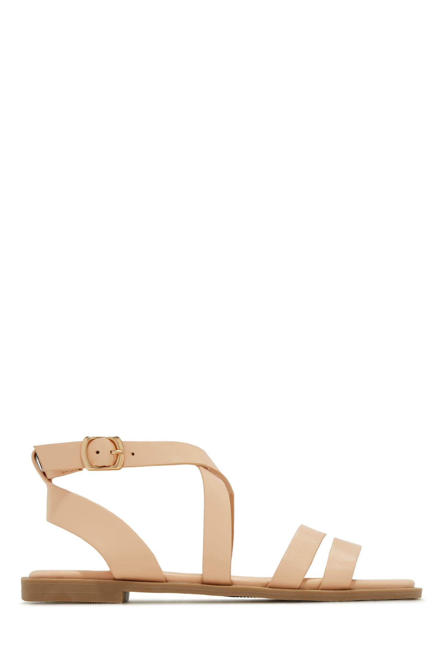 Sun Seeker Flat Strappy Sandals - Black-Laseno.All Rights Reserved.