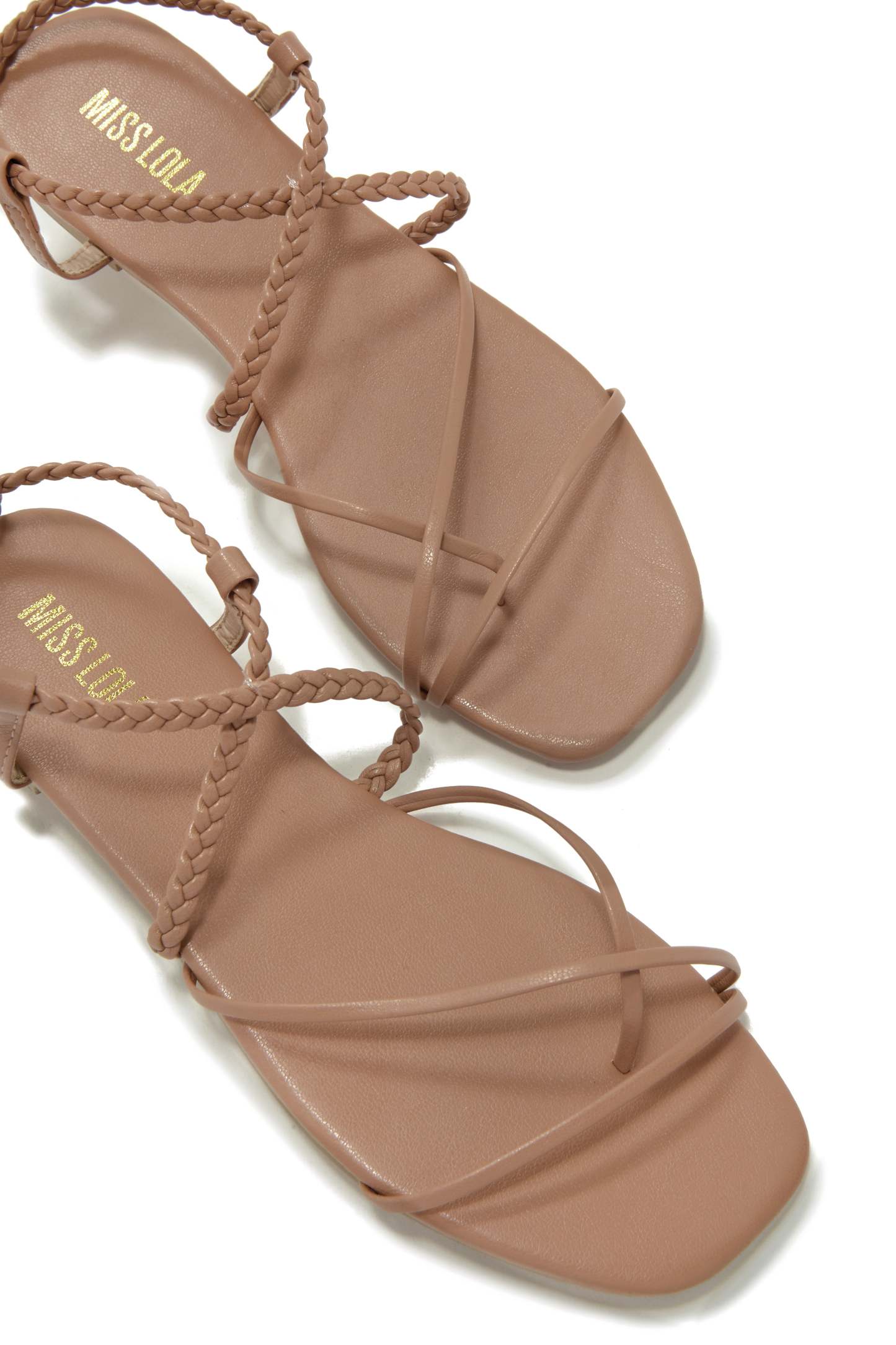 Live In Paradise Lace Up Sandals - Nude-Laseno.All Rights Reserved.