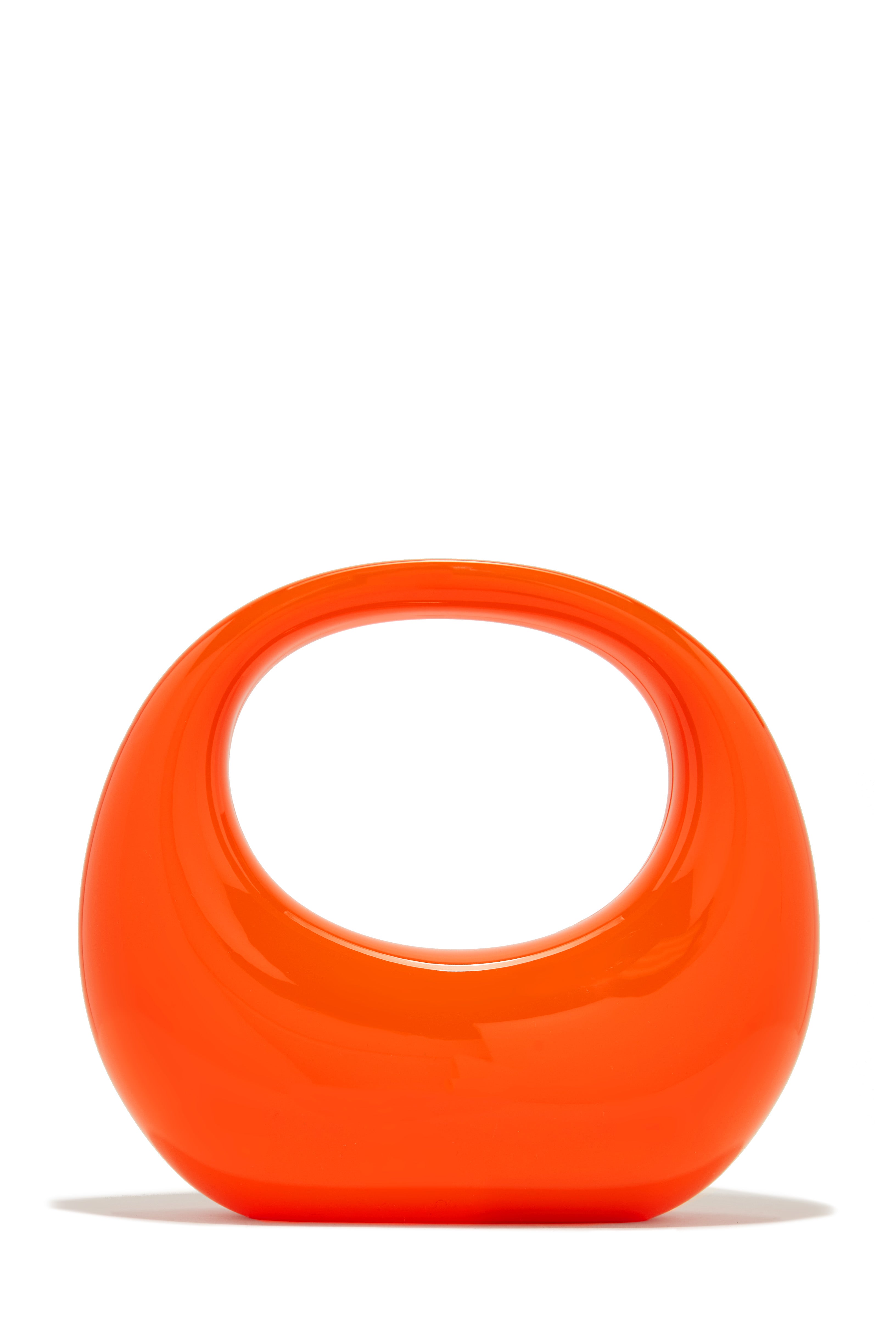 Stella Acrylic Handbag - Orange-Laseno.All Rights Reserved.