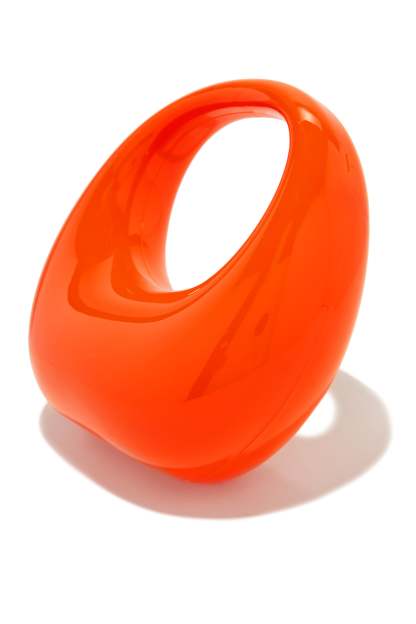 Stella Acrylic Handbag - Orange-Laseno.All Rights Reserved.