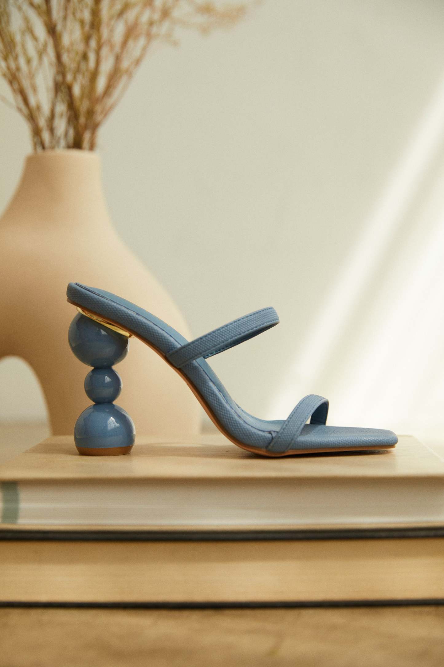 Out Tonight High Heel Mules - Denim-Laseno.All Rights Reserved.