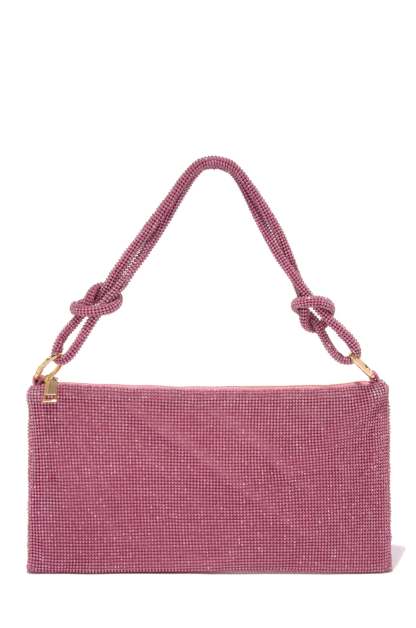 Ziana Embellished Shoulder Bag - Silver-Laseno.All Rights Reserved.