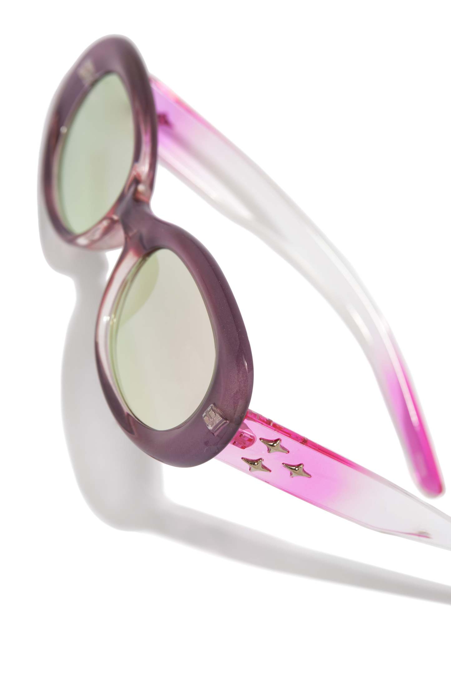Tube Girl Oval Sunglasses - Clear-Laseno.All Rights Reserved.