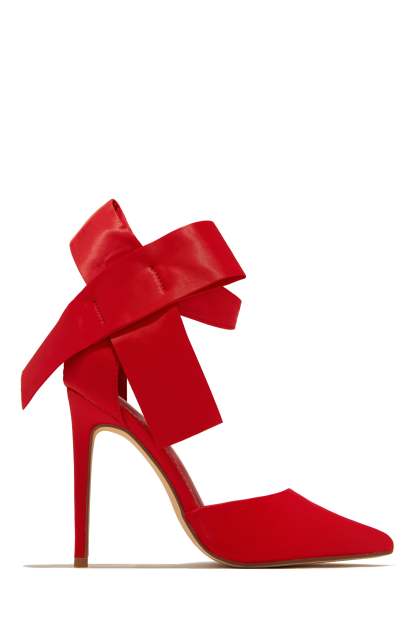 Slay The Season High Heel Pumps - Red-Laseno.All Rights Reserved.
