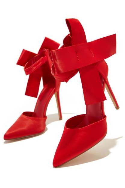 Slay The Season High Heel Pumps - Red-Laseno.All Rights Reserved.