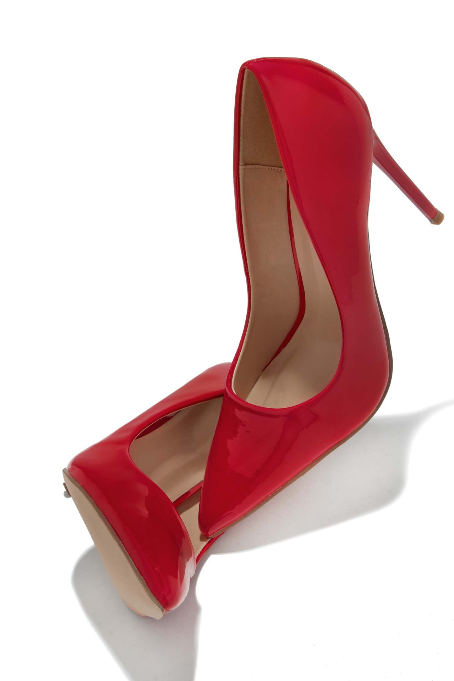 Savanna High Heel Pumps - Red-Laseno.All Rights Reserved.