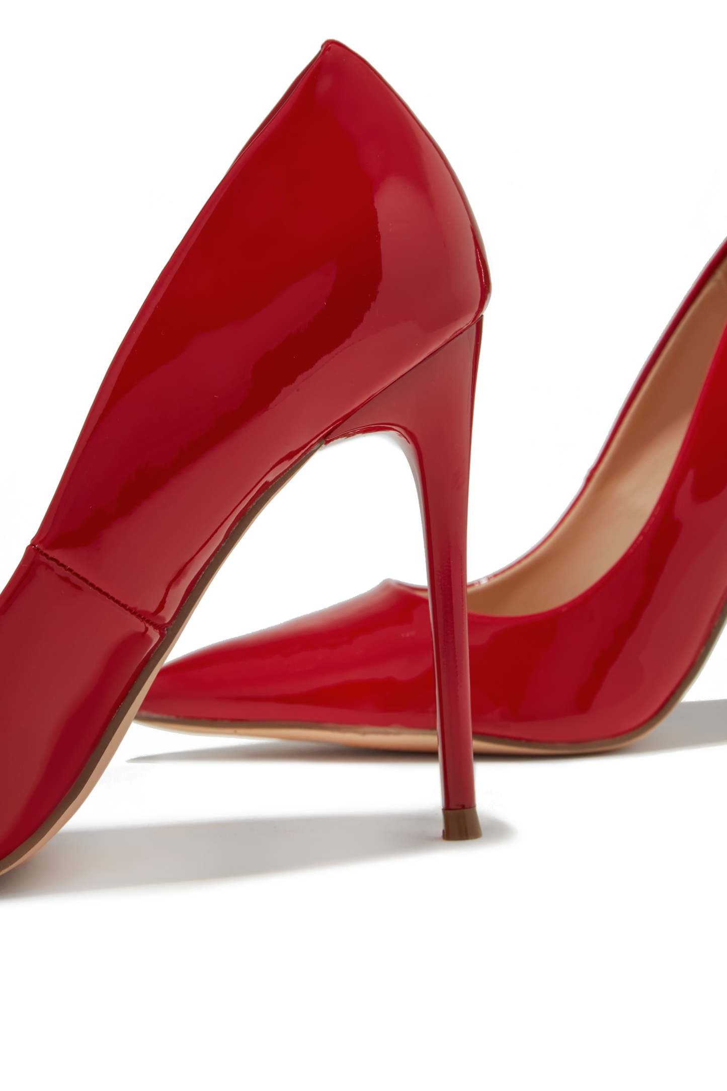 Savanna High Heel Pumps - Red-Laseno.All Rights Reserved.