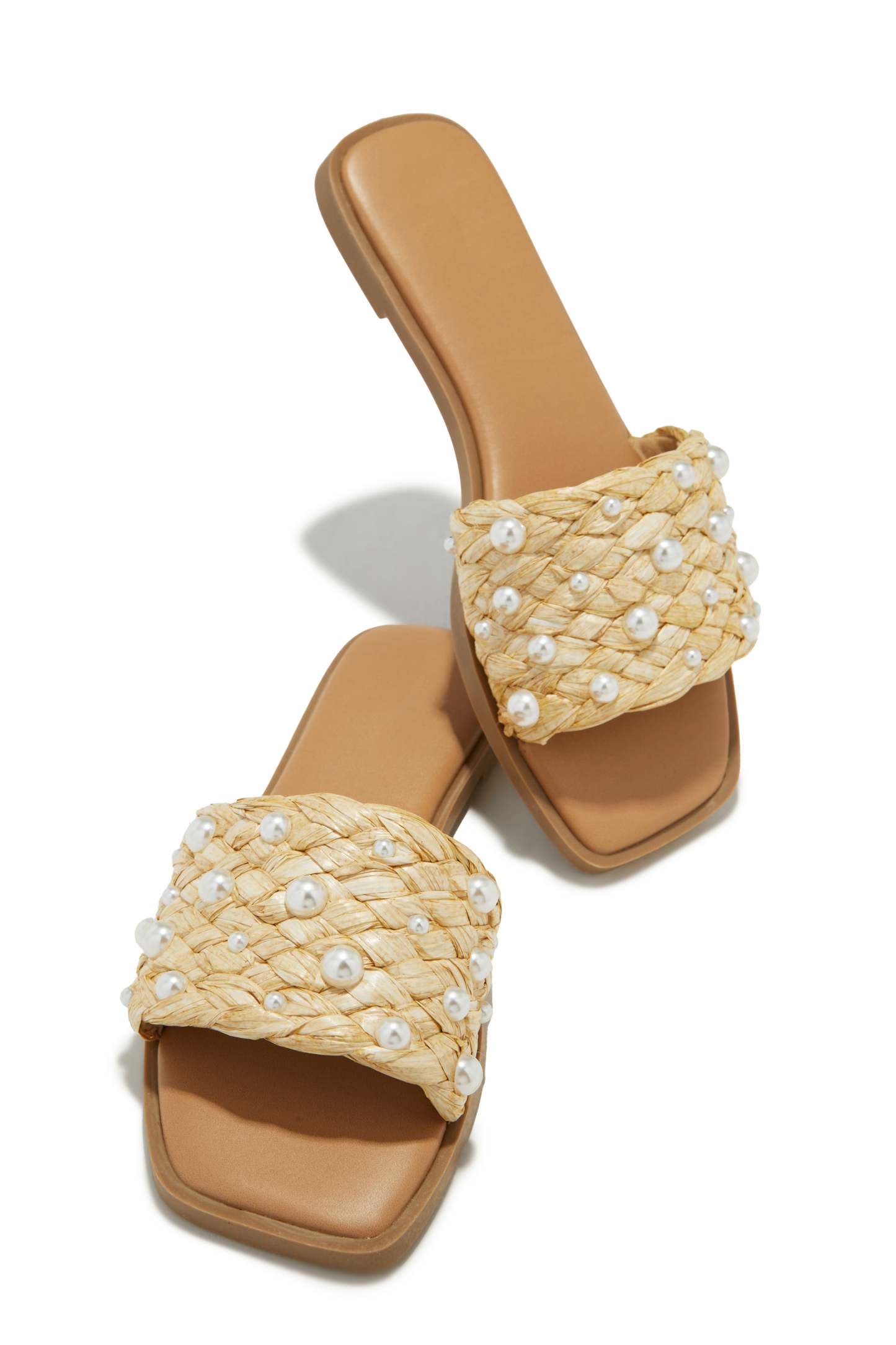 Roselani Slip On Sandals - Natural-Laseno.All Rights Reserved.