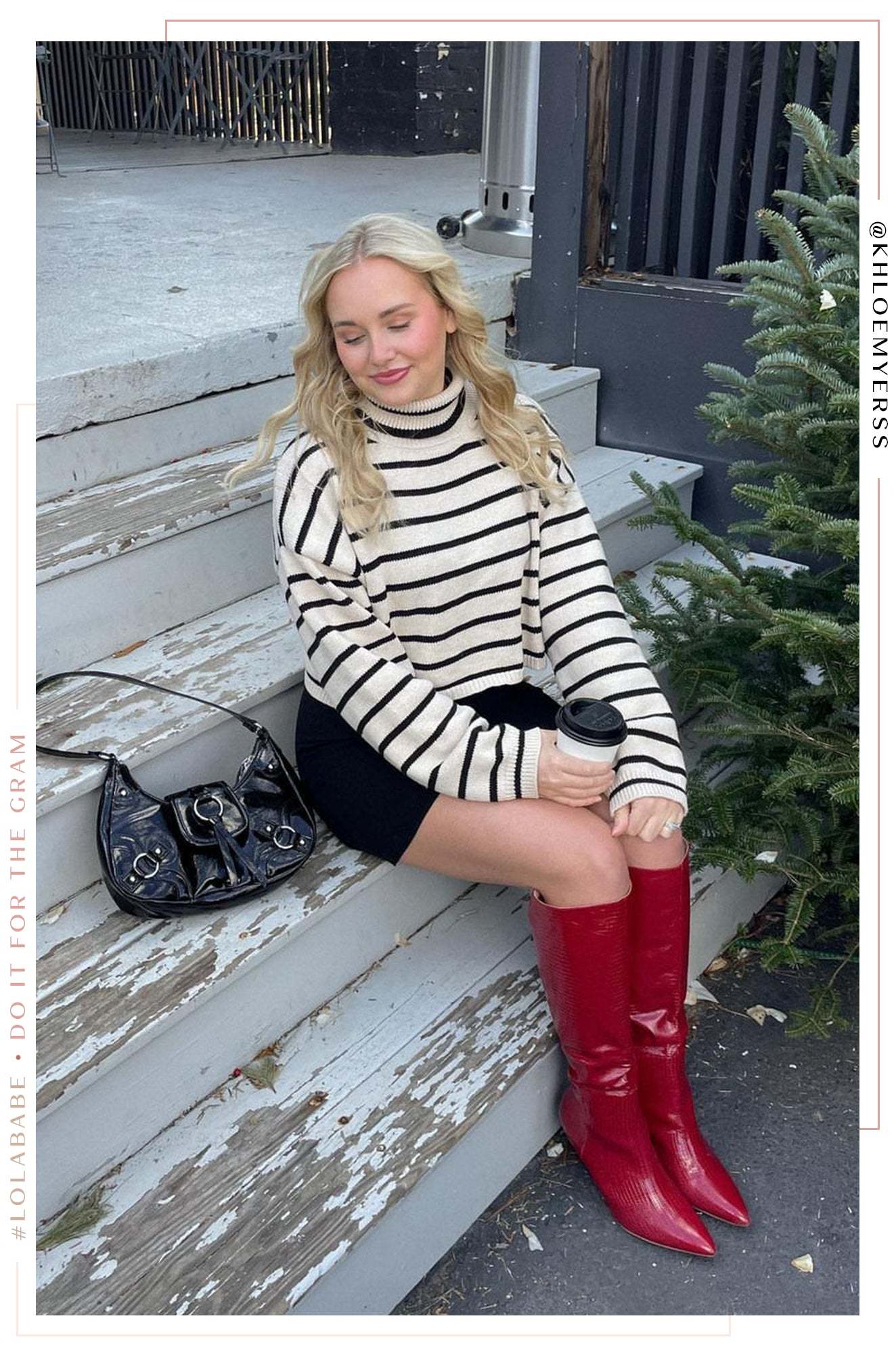 Sarai Knee High Heel Boots - Cherry-Laseno.All Rights Reserved.
