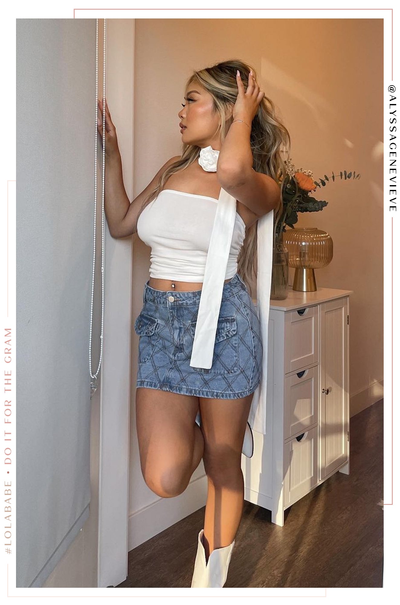 Sheyna Denim Skirt - Denim-Laseno.All Rights Reserved.