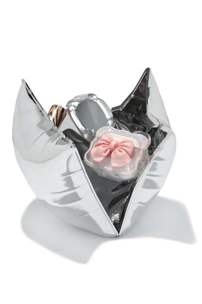 Star Girl Balloon Clutch Bag - Silver-Laseno.All Rights Reserved.