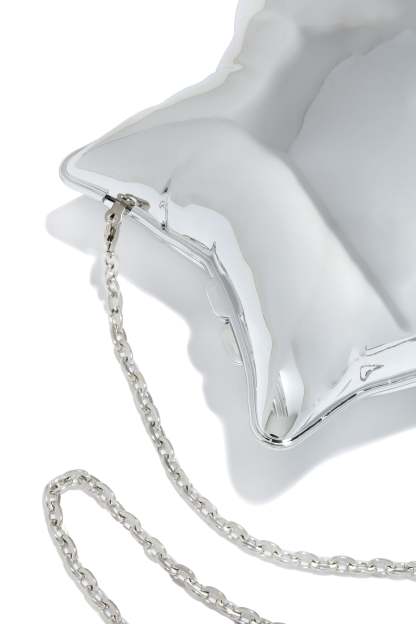 Star Girl Balloon Clutch Bag - Silver-Laseno.All Rights Reserved.