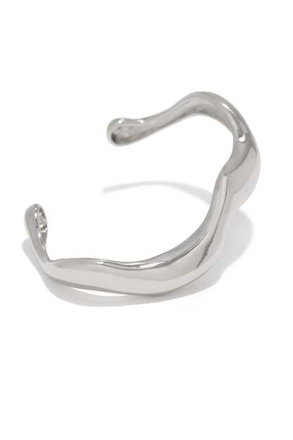 Sayra Abstract Bangle Bracelet - Silver-Laseno.All Rights Reserved.