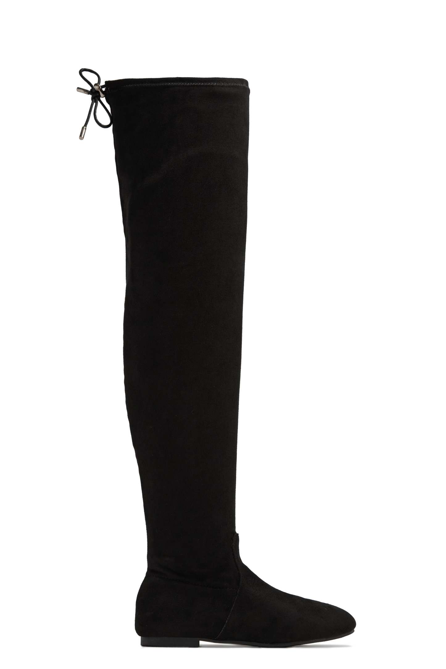 Strut & Slay Over The Knee Boots - Black-Laseno.All Rights Reserved.
