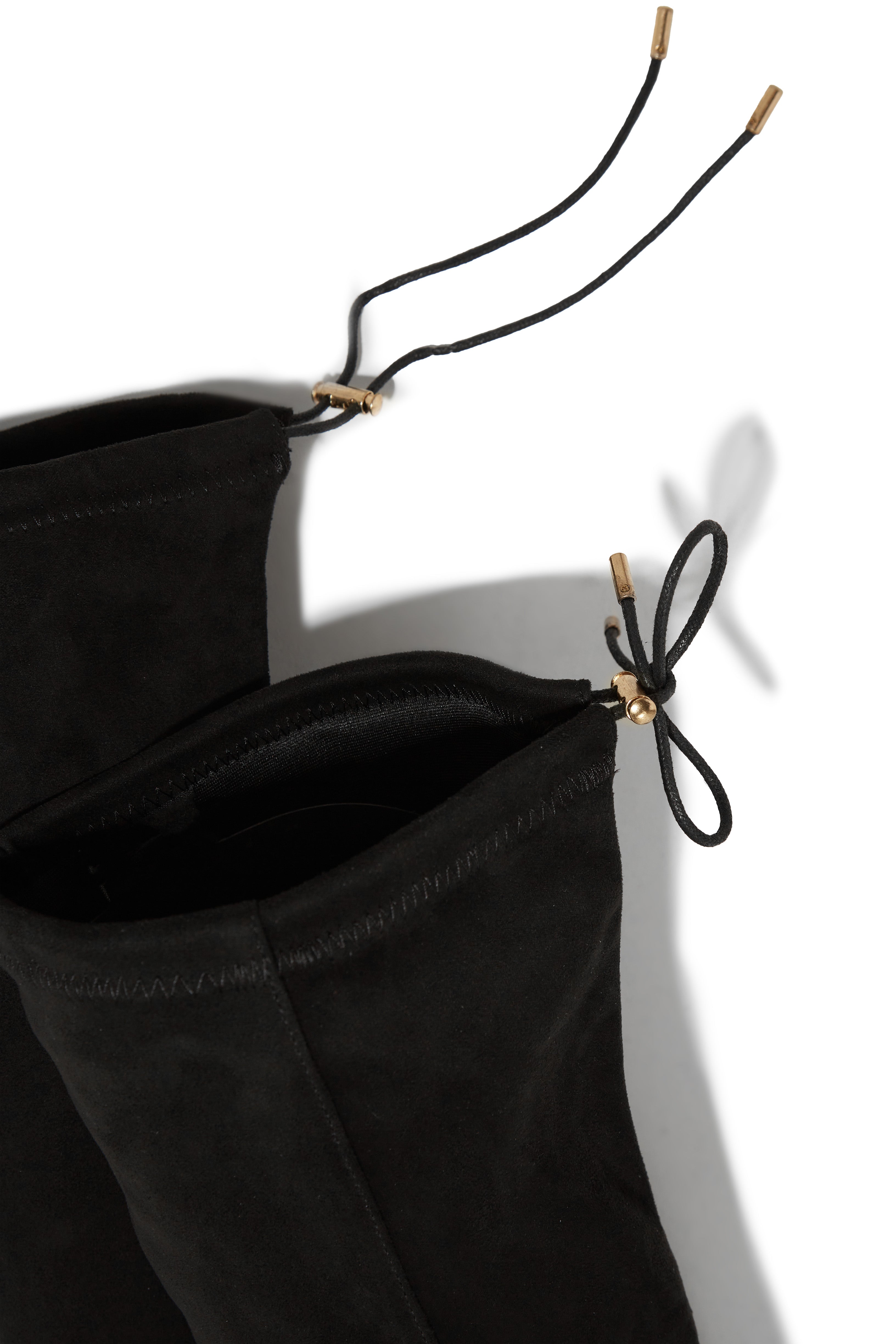Strut & Slay Over The Knee Boots - Black-Laseno.All Rights Reserved.